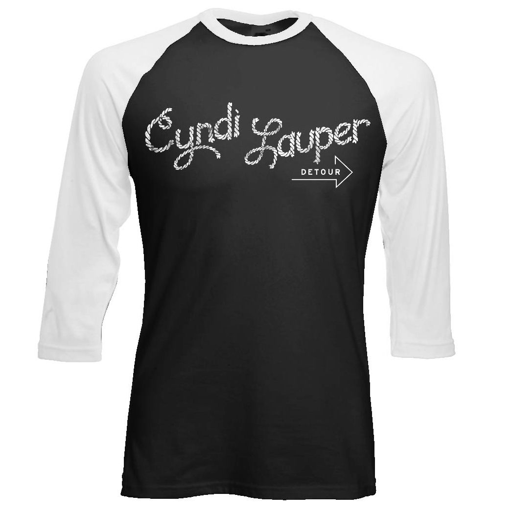 Cyndi Lauper Logo Baseball TShirt