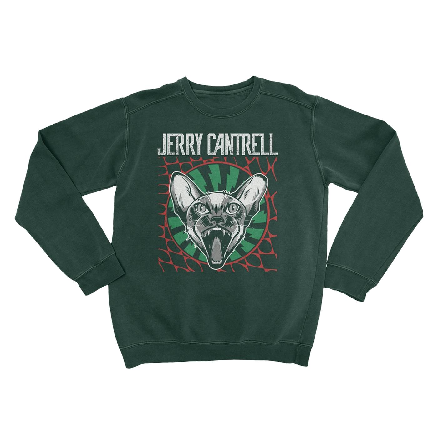 Jerry Cantrell Feline Fangs Crewneck Sweatshirt