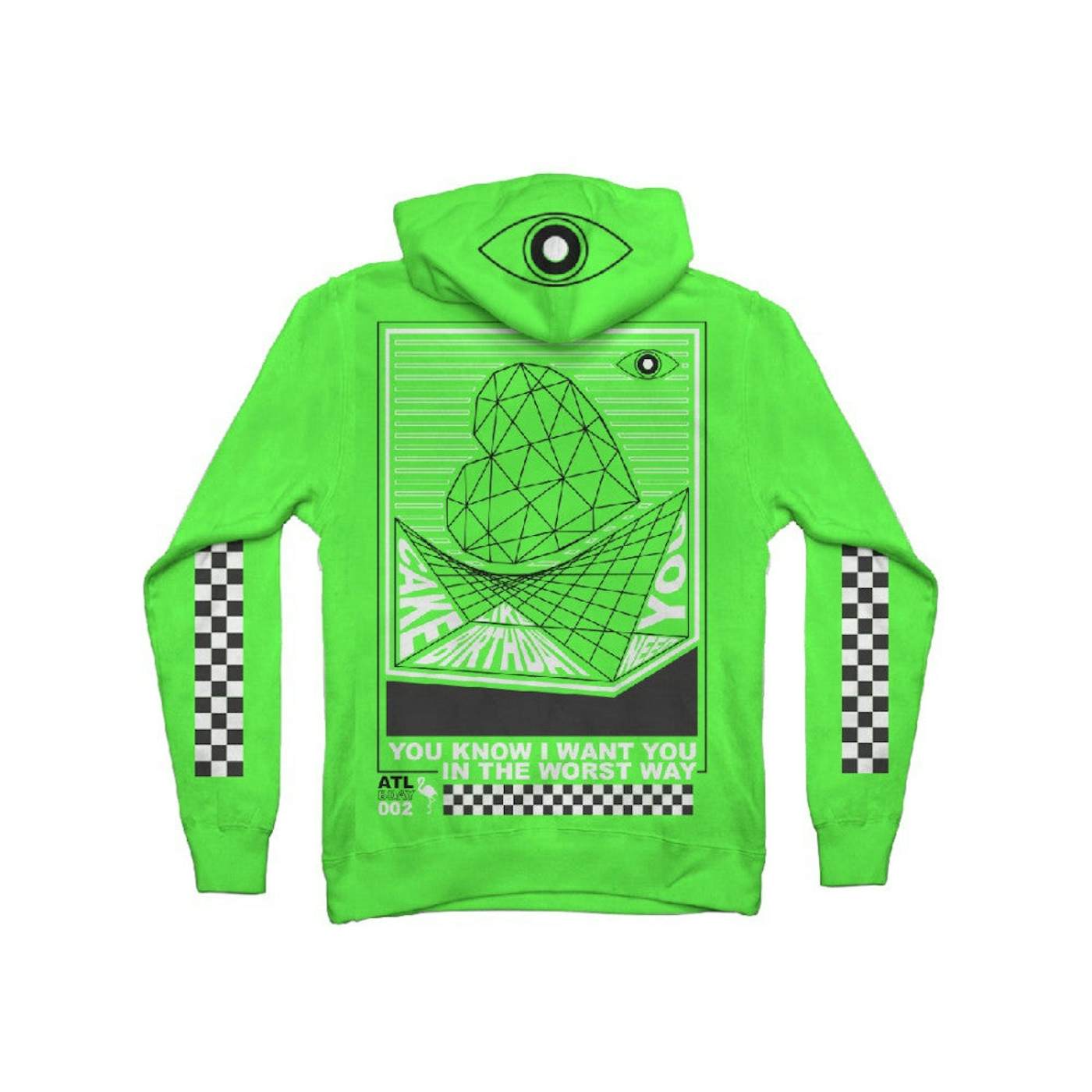 All Time Low Checkered Hoodie (Green)