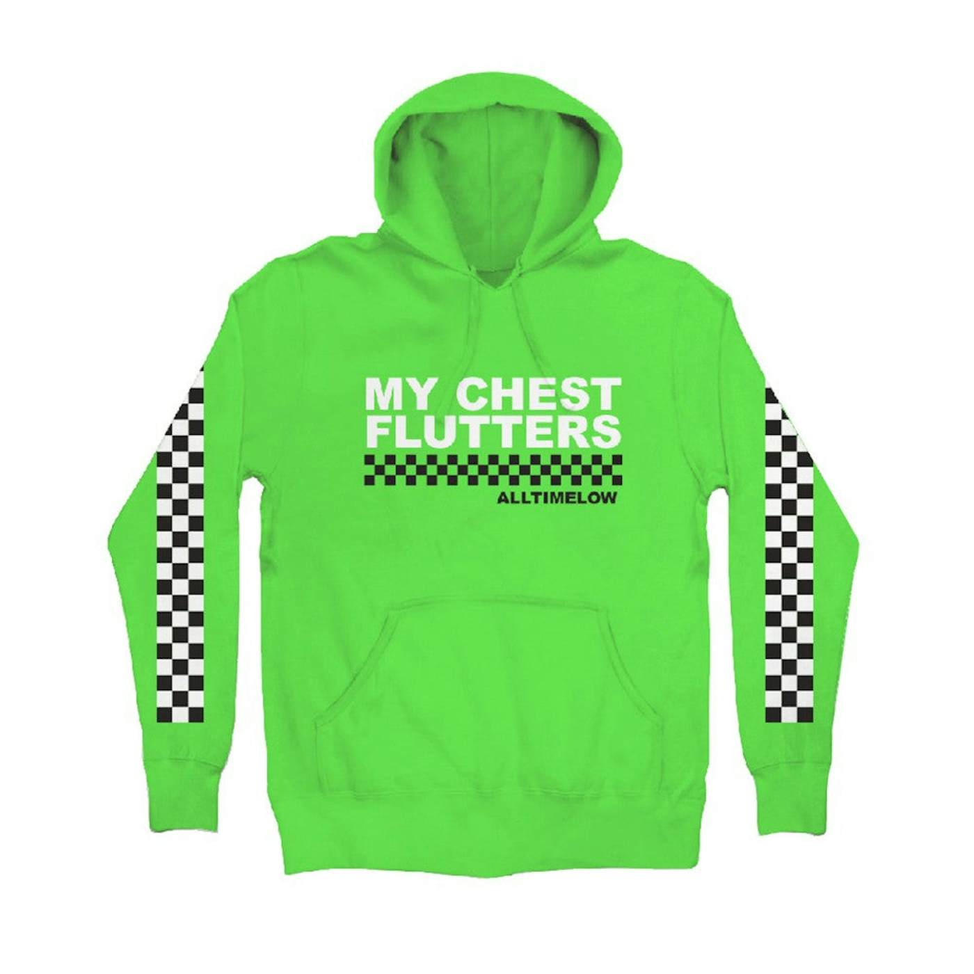 All Time Low Checkered Hoodie (Green)