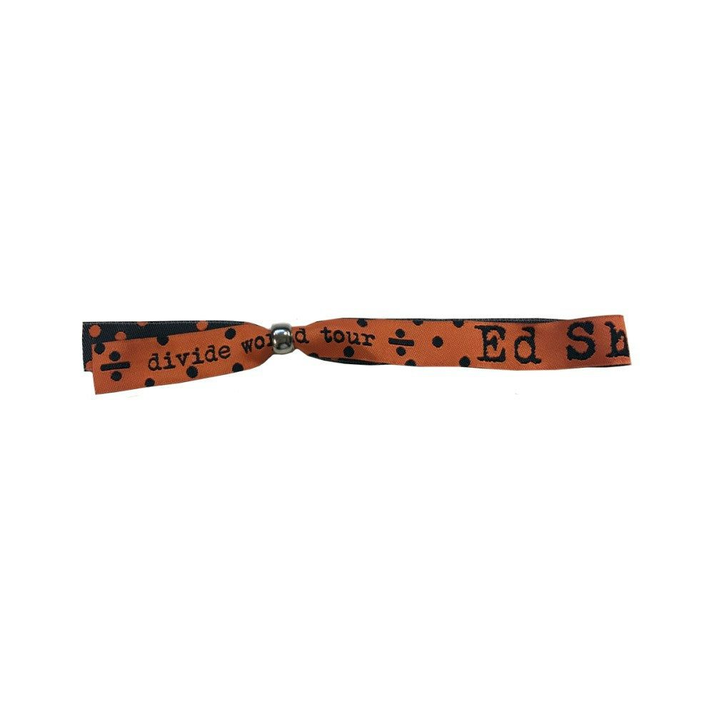 Ed Sheeran Divide World Tour Fabric Wristband Orange