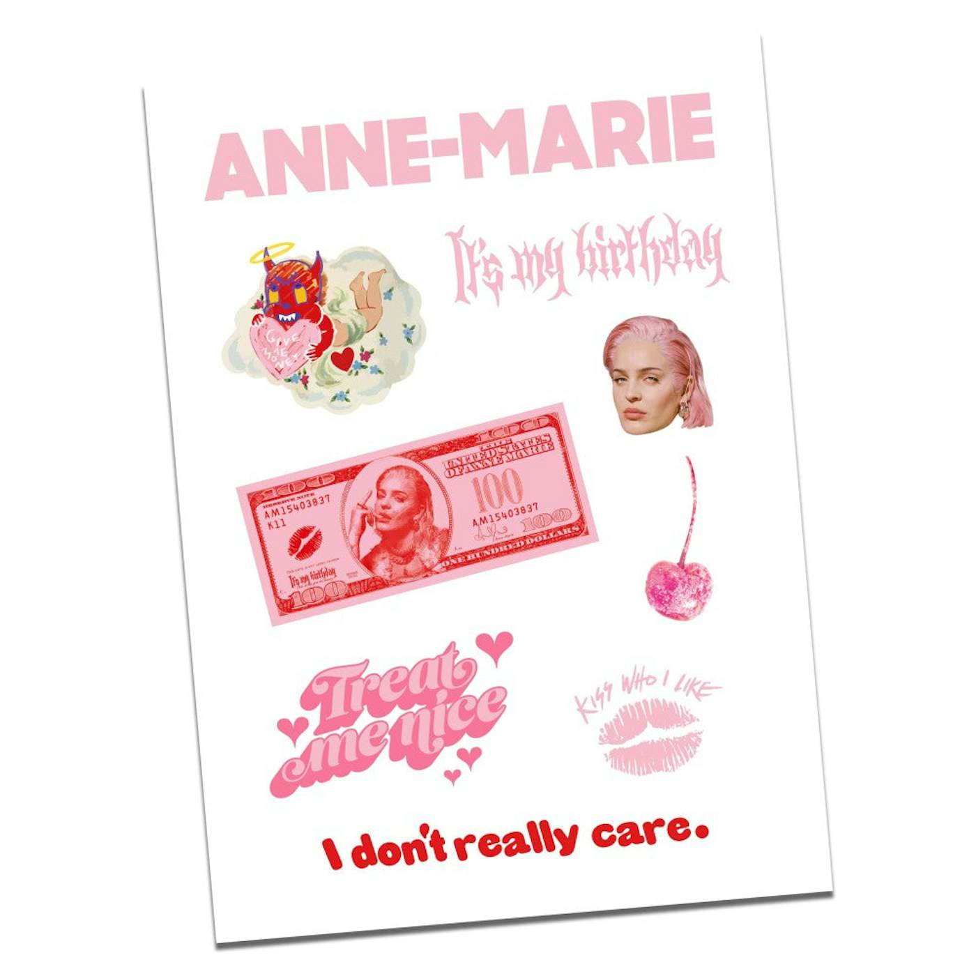 Anne-Marie Birthday Sticker Set