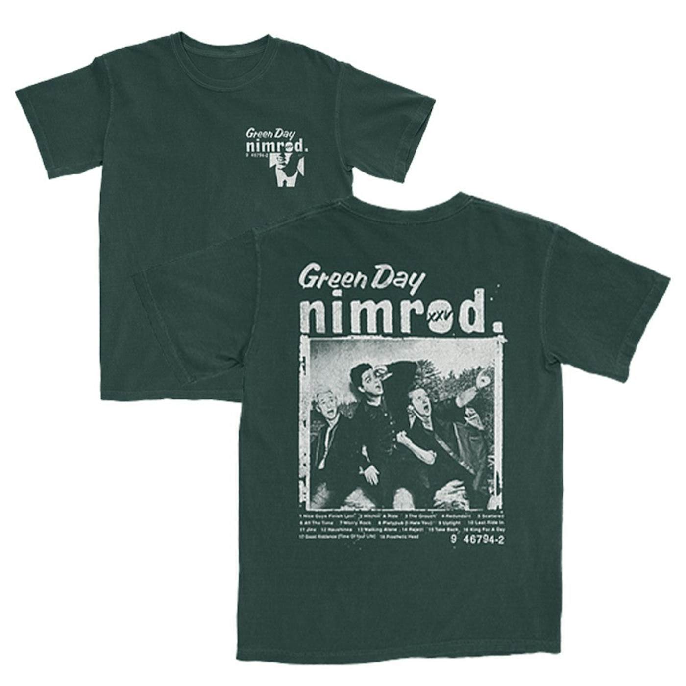 Green Day vinyl records, CDs, T-shirts