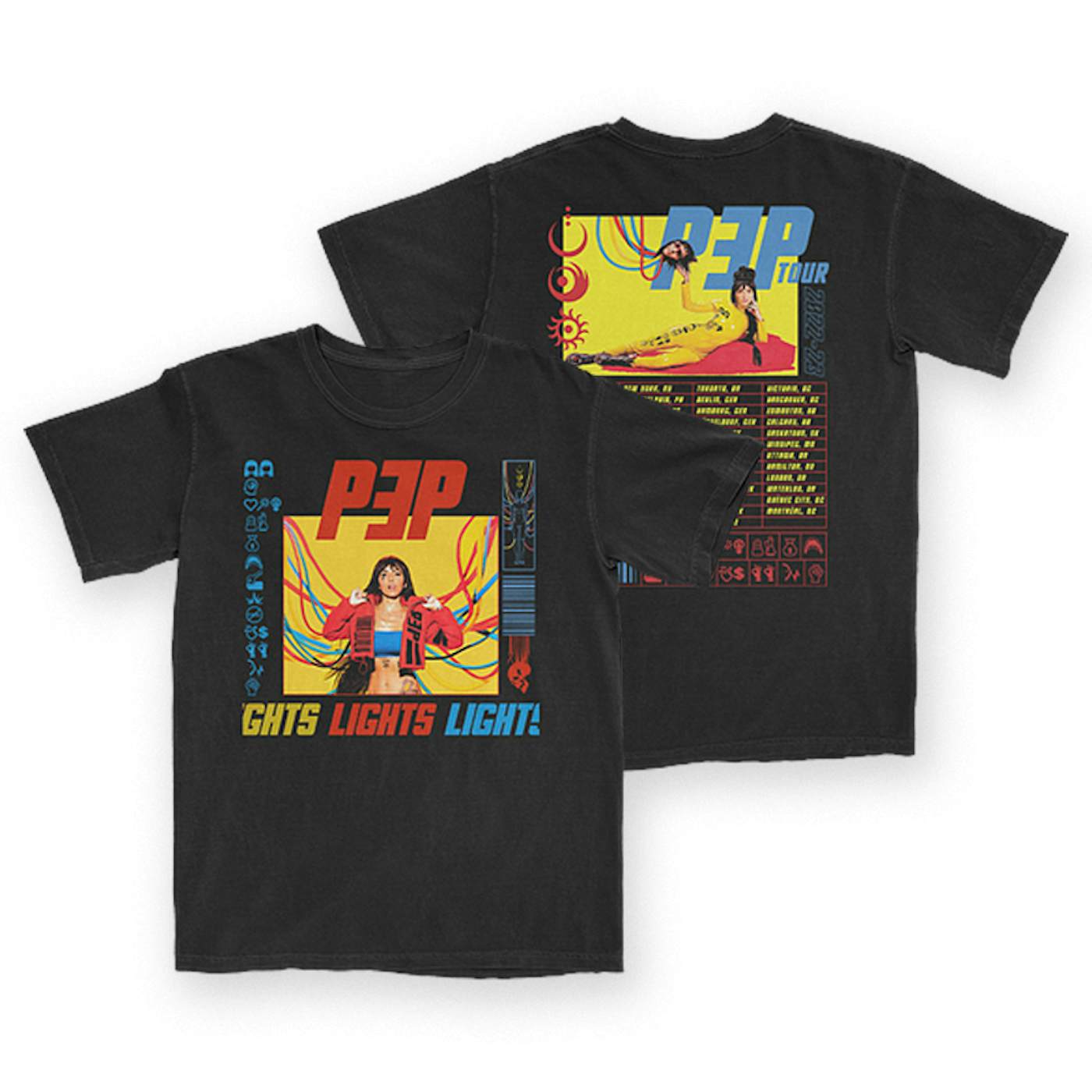 Lights PEP Tour TShirt 20222023