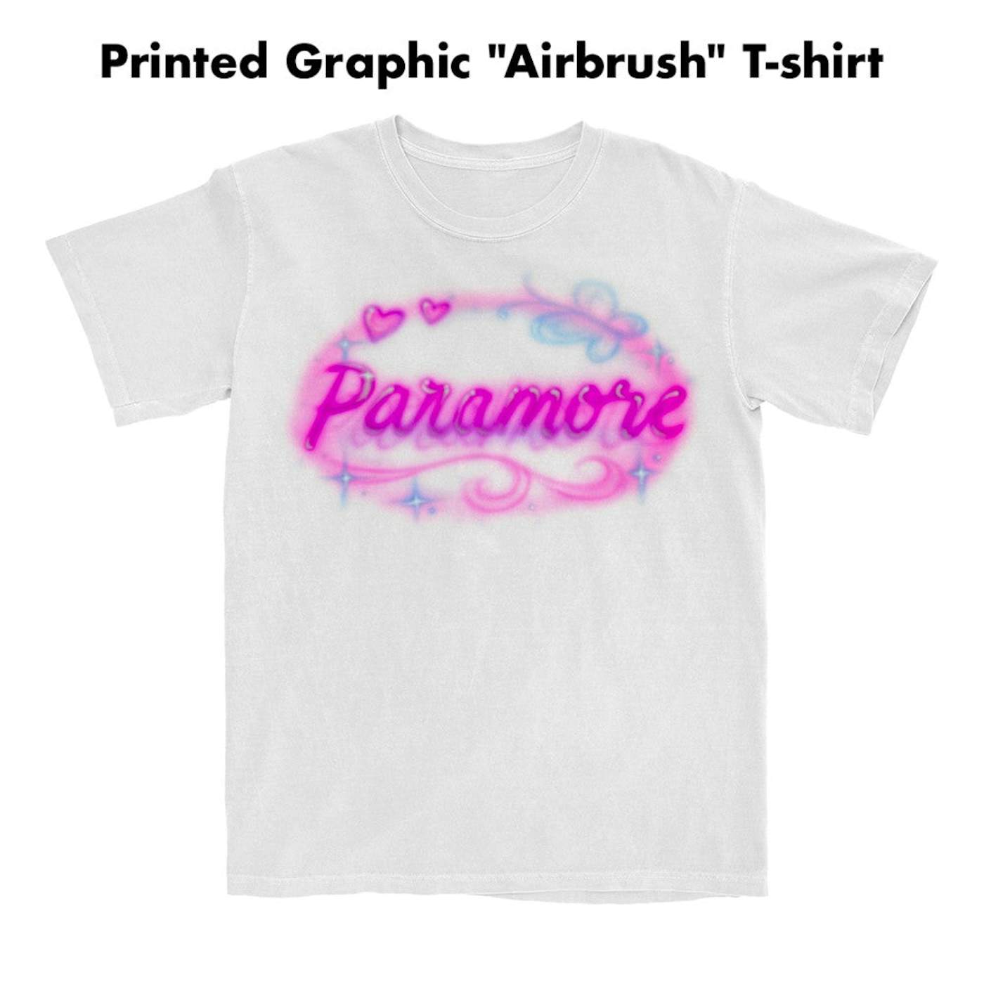 Paramore Printed Graphic "Airbrush" T-shirt