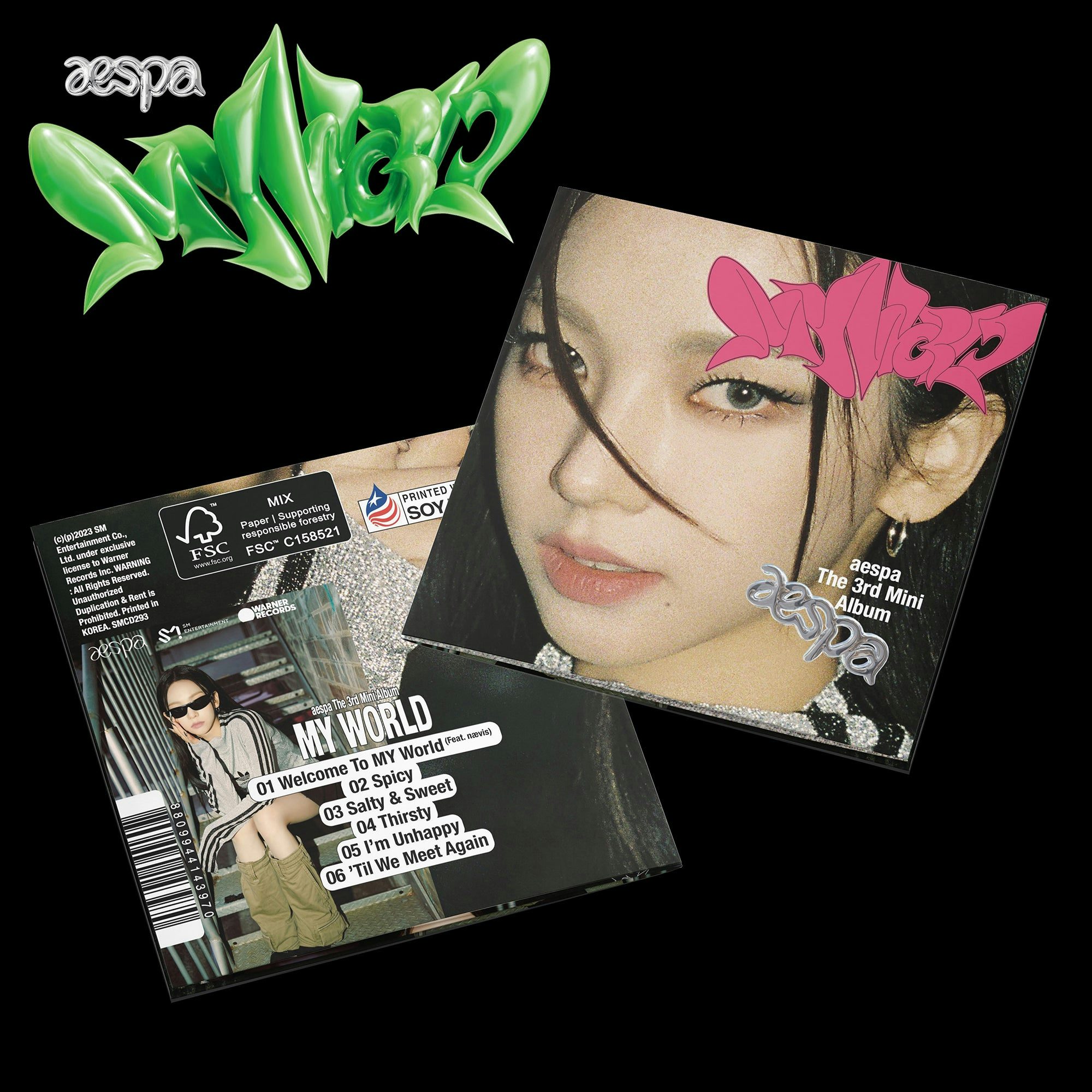 aespa カリナ poster トレカ アルバム セット my world - K-POP・アジア