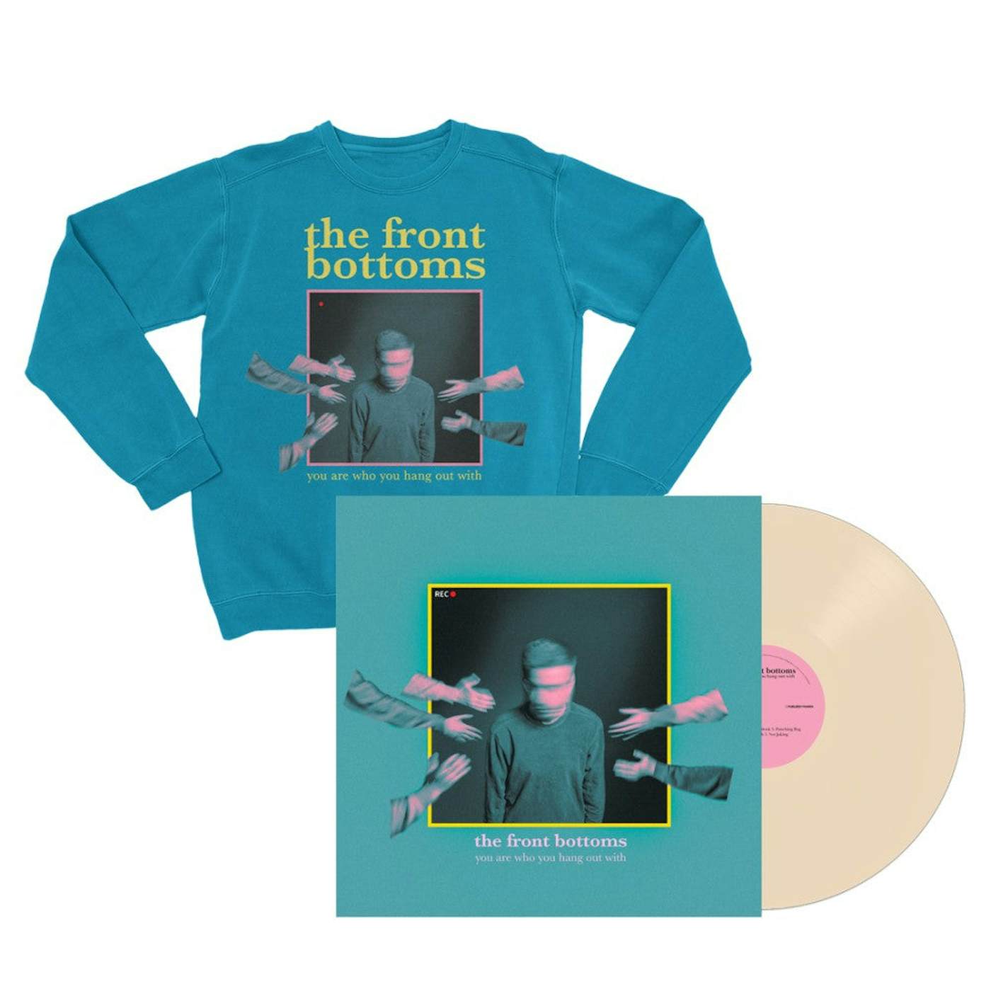 The Front Bottoms You Are Who You Hang Out With Vinyl and Crewneck FAN PACK