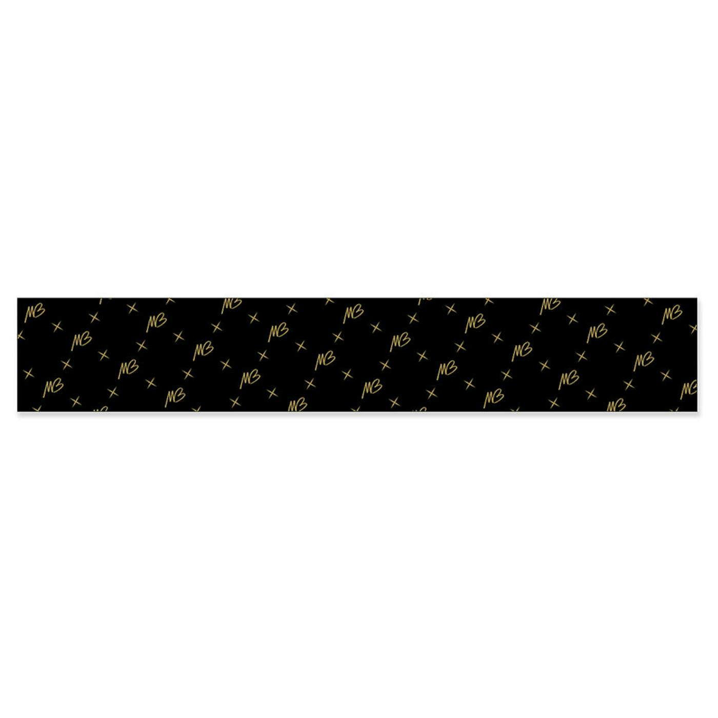 Michael Bublé Initials Black and Gold Woven Scarf