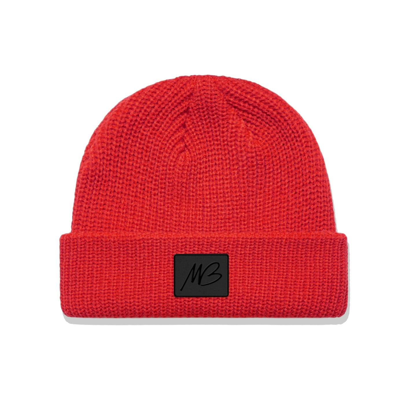 Michael Bublé Initials Patch Red Beanie