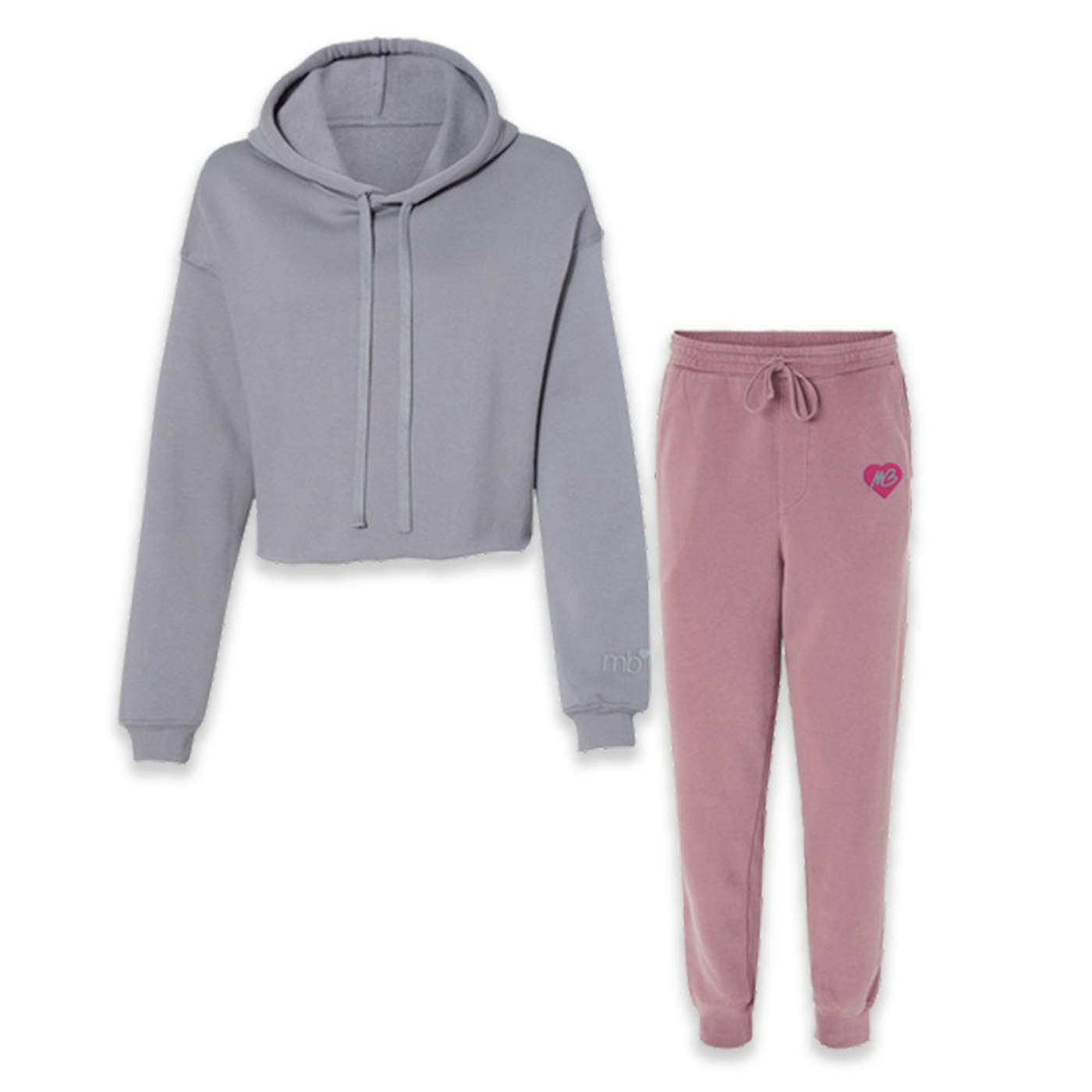 Michael Bublé MB Heart Logo Embroidered Sweatsuit Set