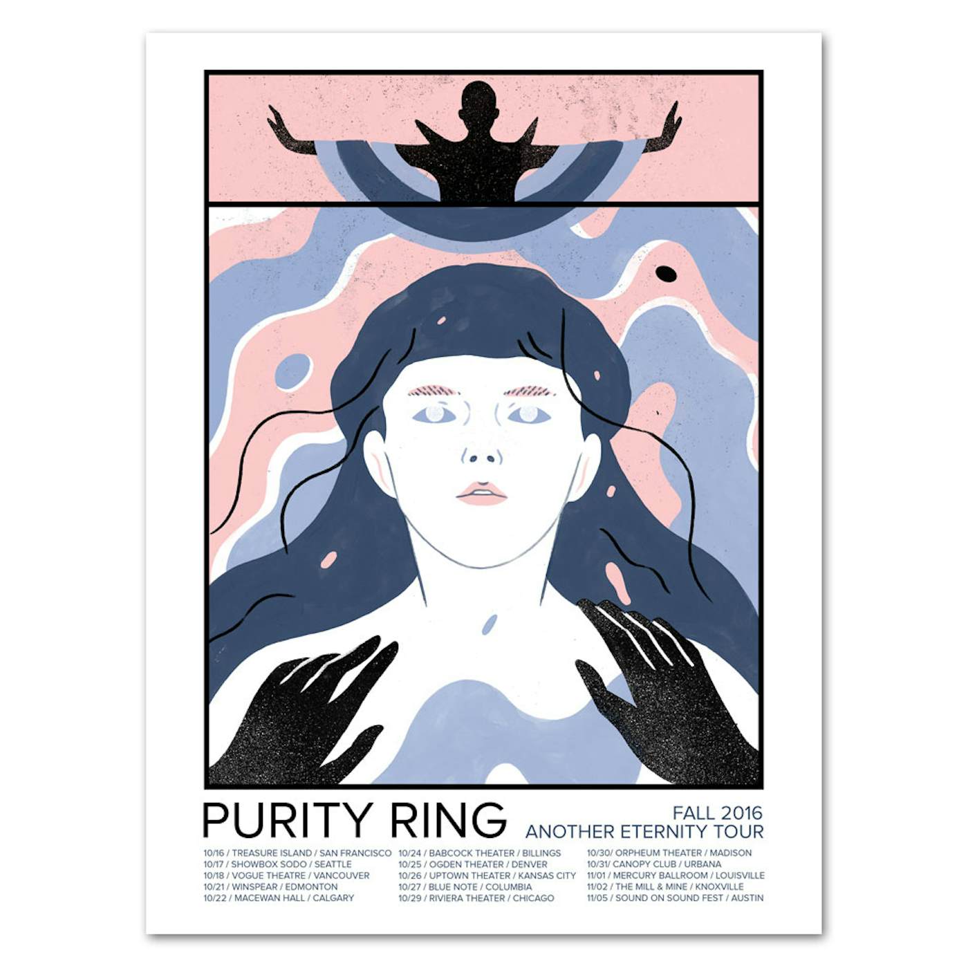 Purity Ring Fall Tour 2016 Poster