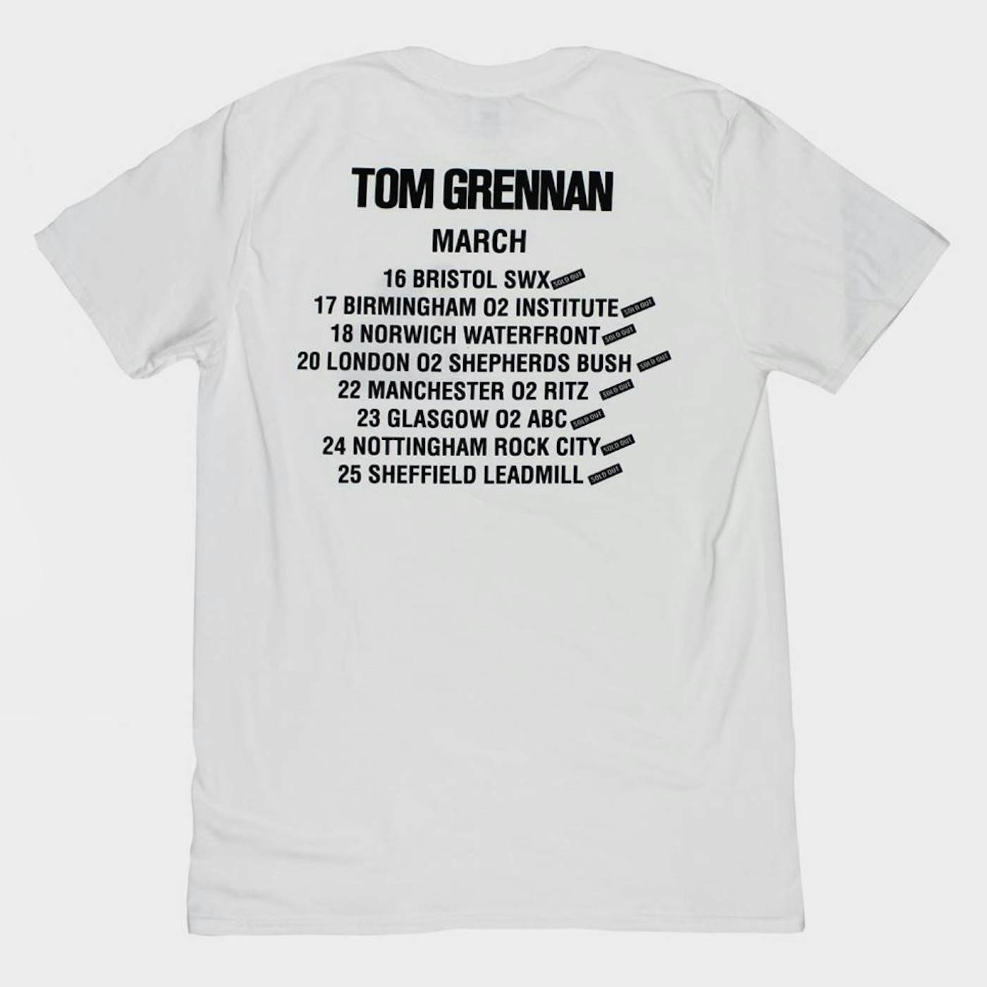 TOM GRENNAN TOUR WHITE T-SHIRT