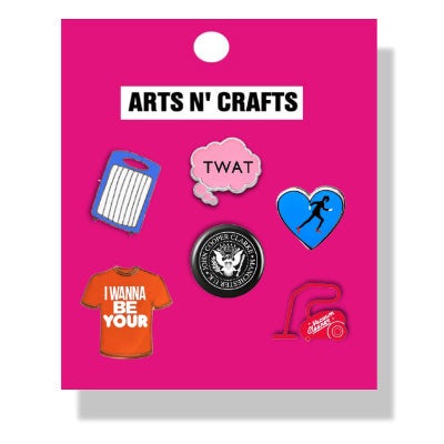John Cooper Clarke Arts 'N' Crafts Pin Set