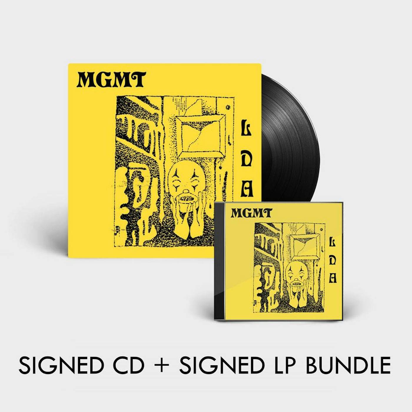MGMT LITTLE DARK AGE - SIGNED CD + SIGNED LP BUNDLE (Vinyl)