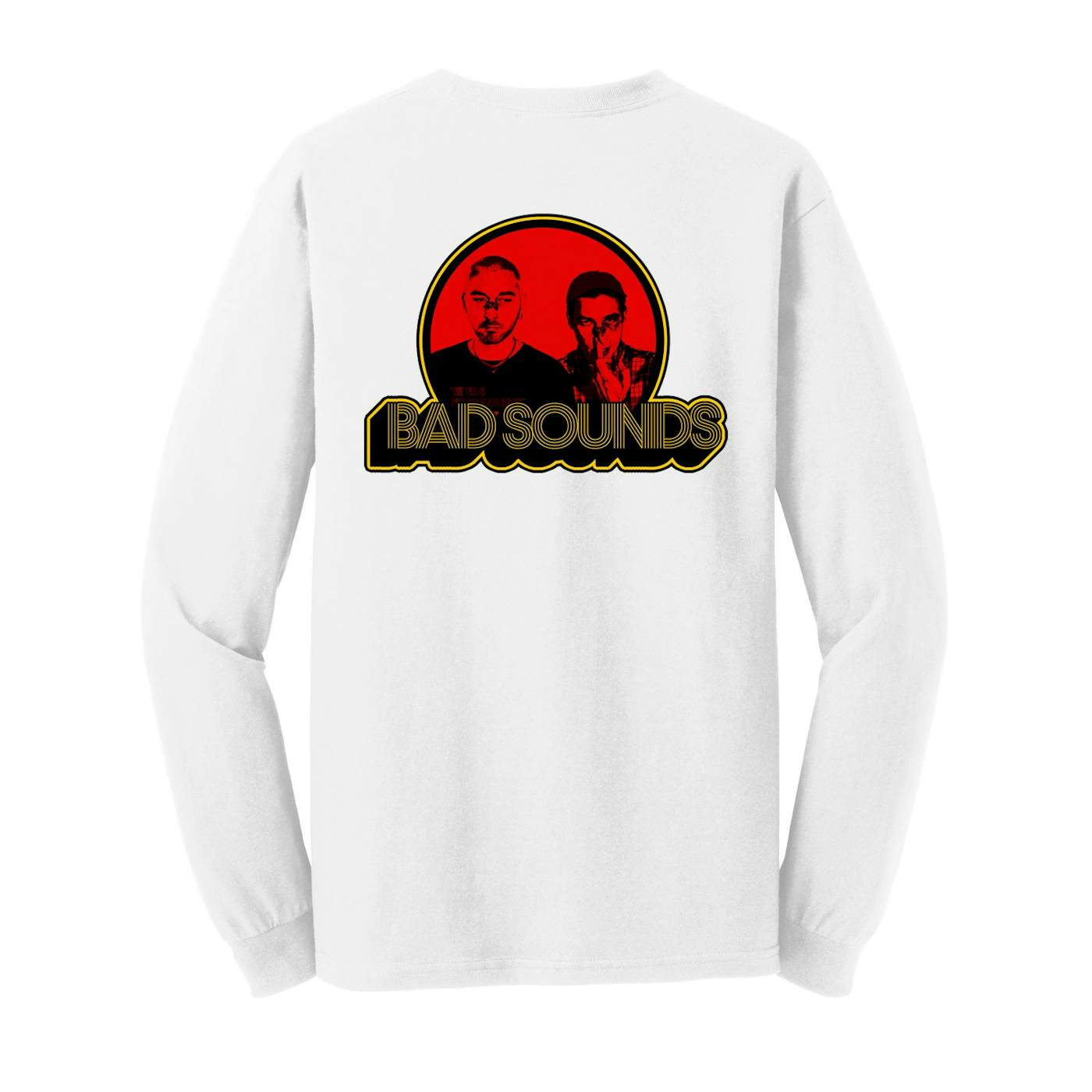 Bad Sounds RED SPOT LOGO WHITE LONGSLEEVE T-SHIRT