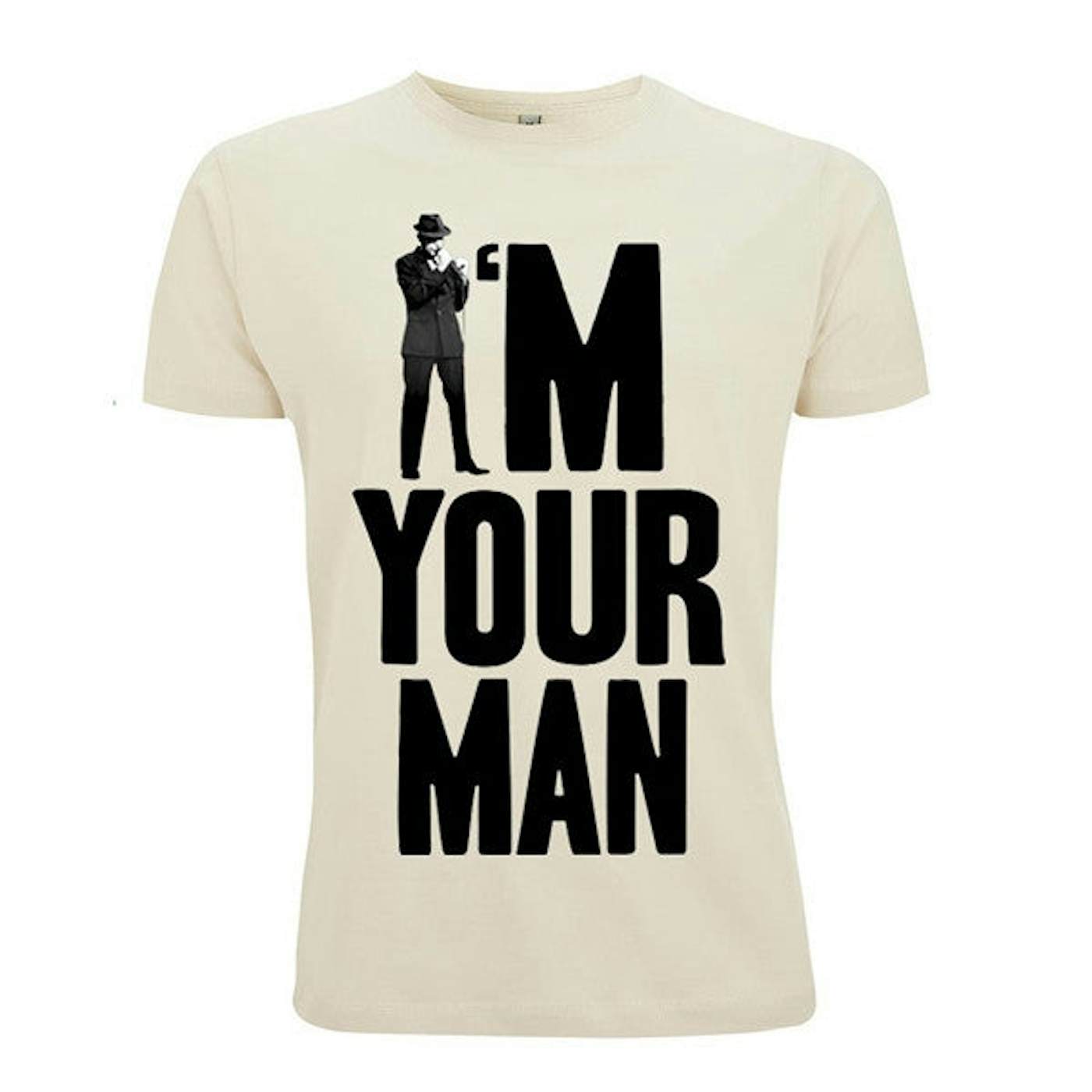Leonard Cohen Faded White I'm Your Man T-Shirt