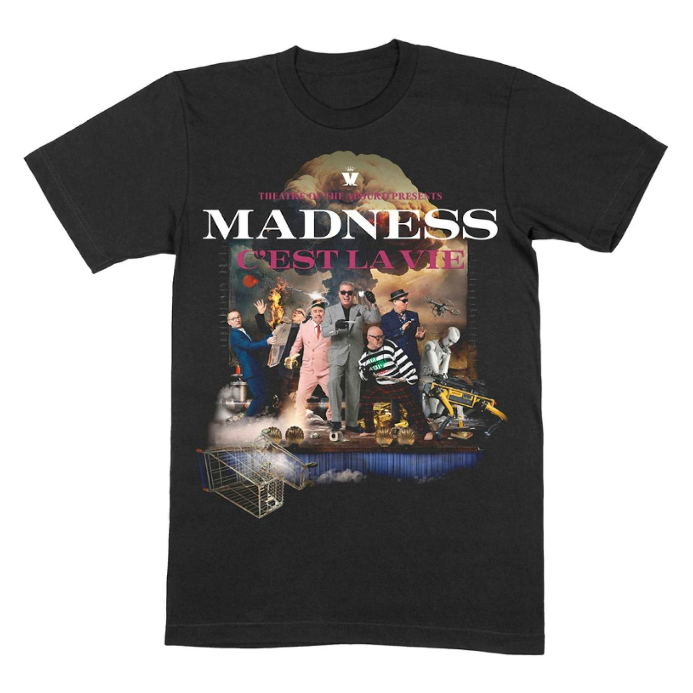 Madness 2023 C'est La Vie Black Tour T-Shirt