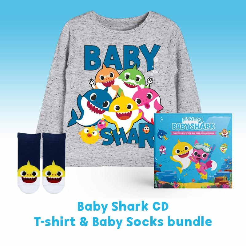 Pinkfong The Best of Baby Shark - CD + T-Shirt + Baby Shark Socks