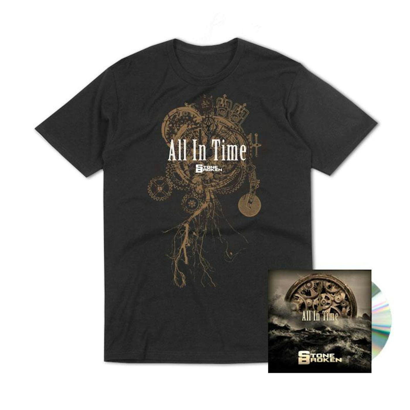 Stone Broken ALL IN TIME (CD) + T-SHIRT + THE ONLY THING I NEED (CD)