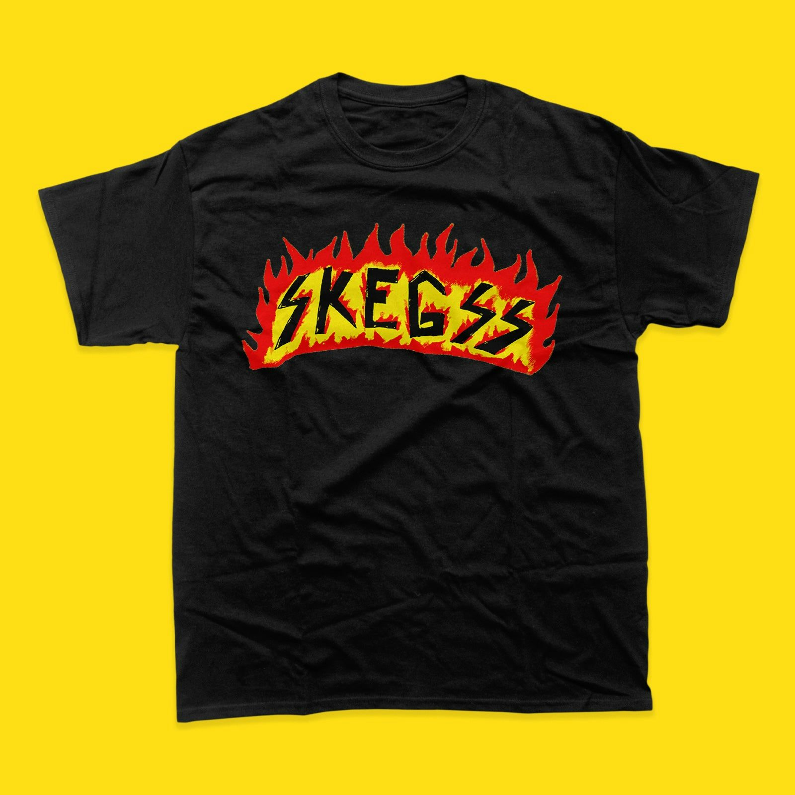 SKEGSS FLAME LOGO TEE BLACK