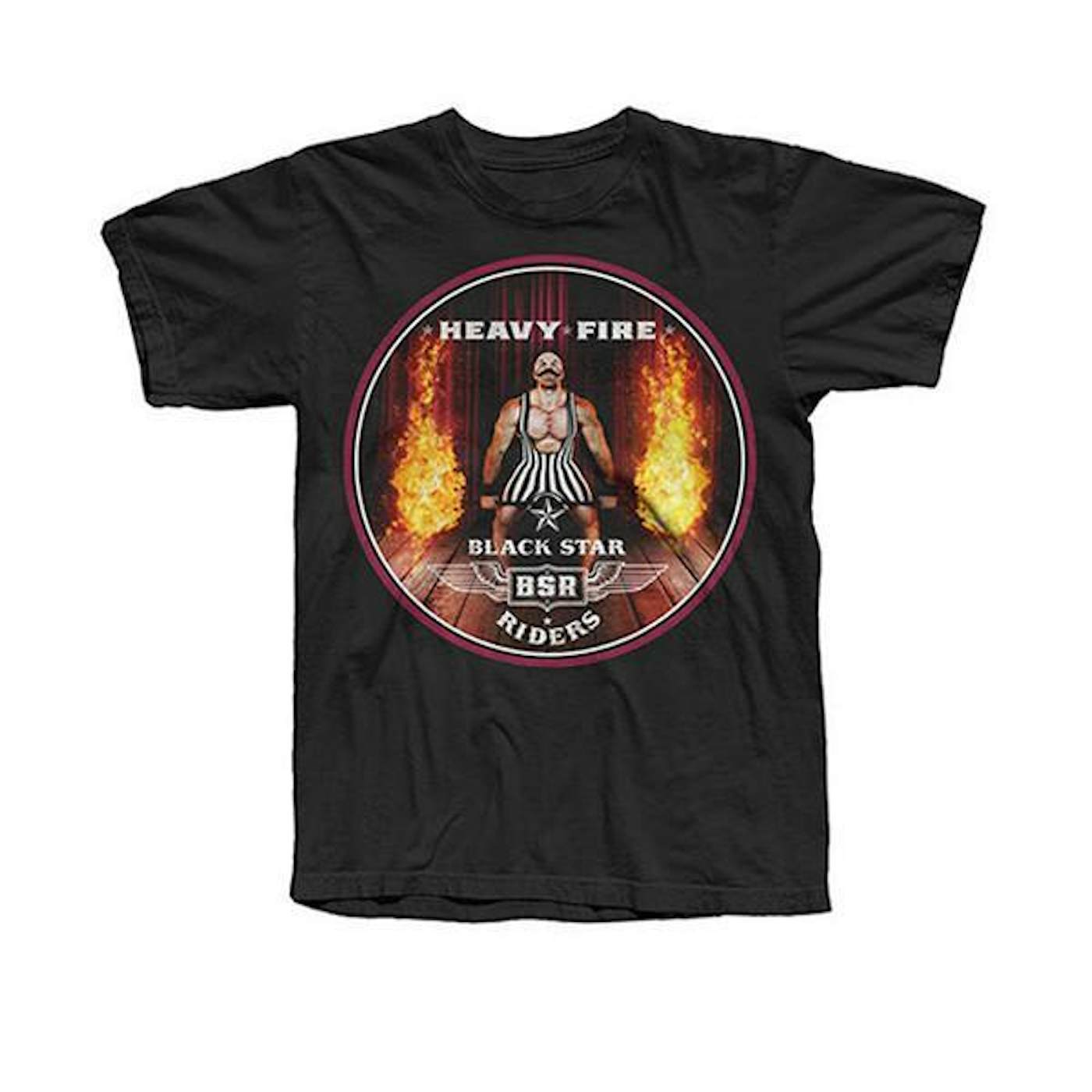Mockingbird Serrated Matematik Black Star Riders 2017 Heavy Fire Summer Tour T-Shirt