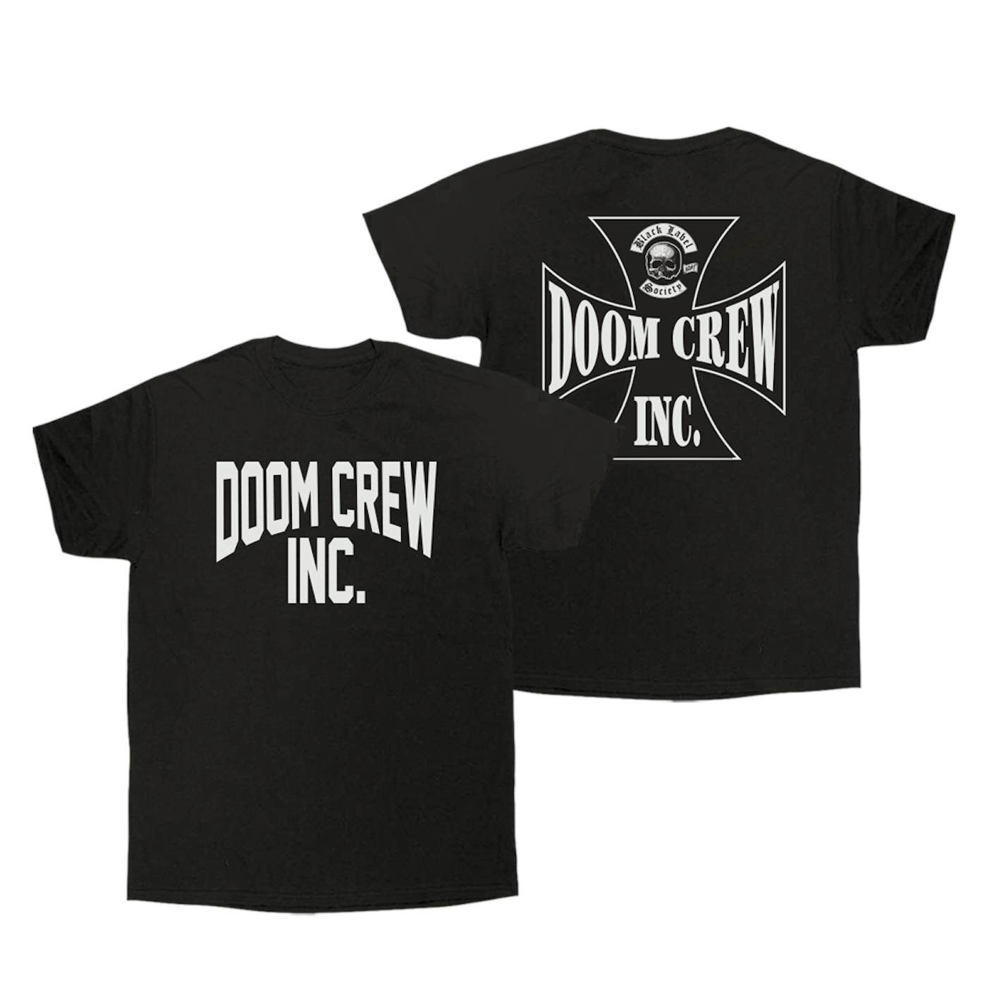 Black Label Society Doom Crew Inc. Collegiate Black Tee