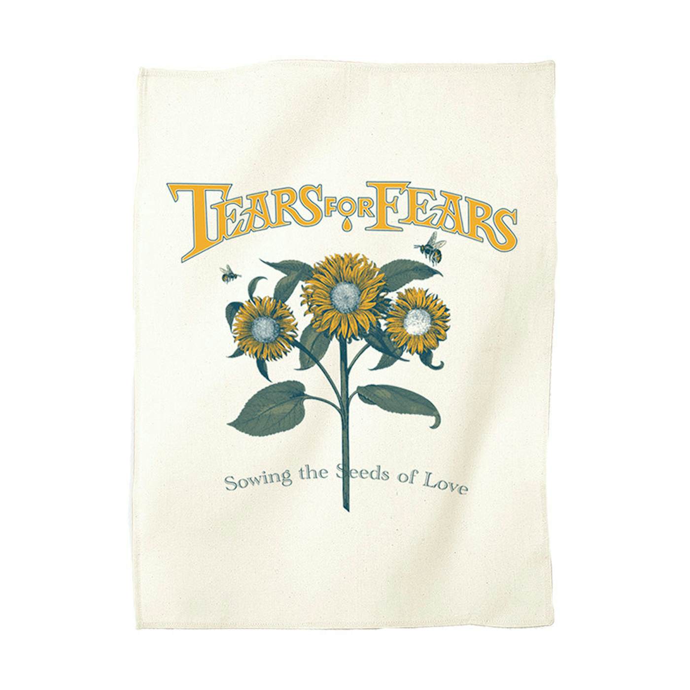 Tears For Fears SEEDS OF LOVE NATURAL TEA TOWEL
