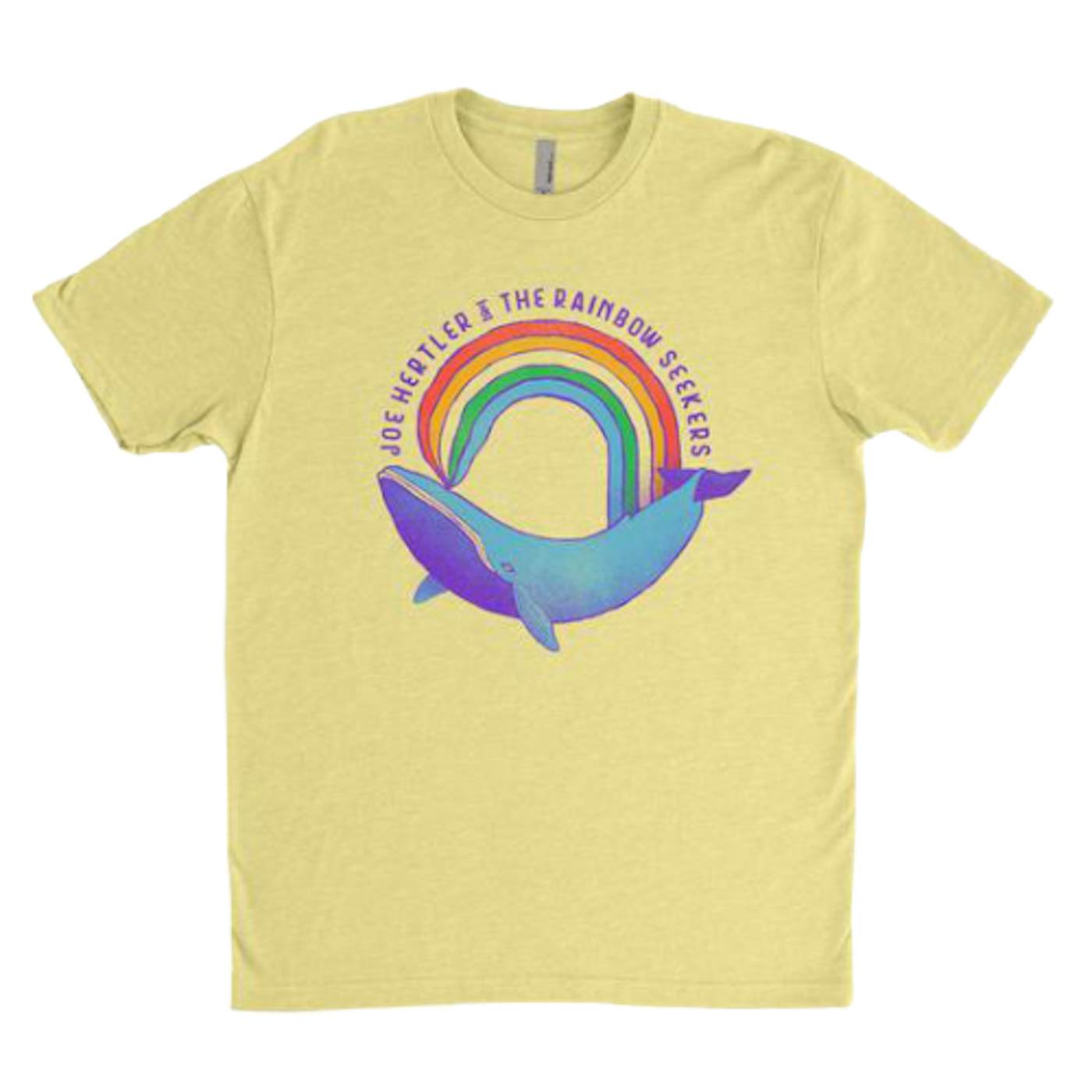 Joe Hertler & The Rainbow Seekers Rainbow Whale T-Shirt (Unisex Cut)