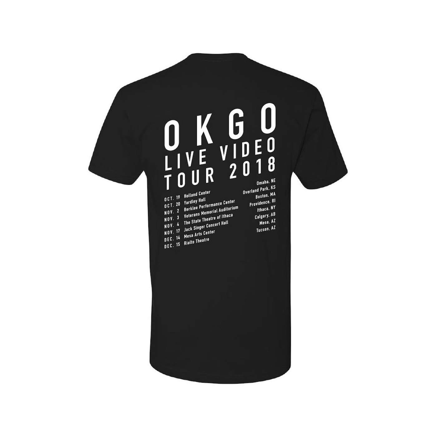 OK Go - 2018 Youth Tour Tee (Black)