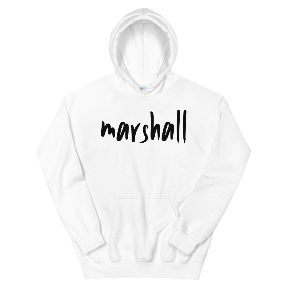 Marshall White Logo Hoodie