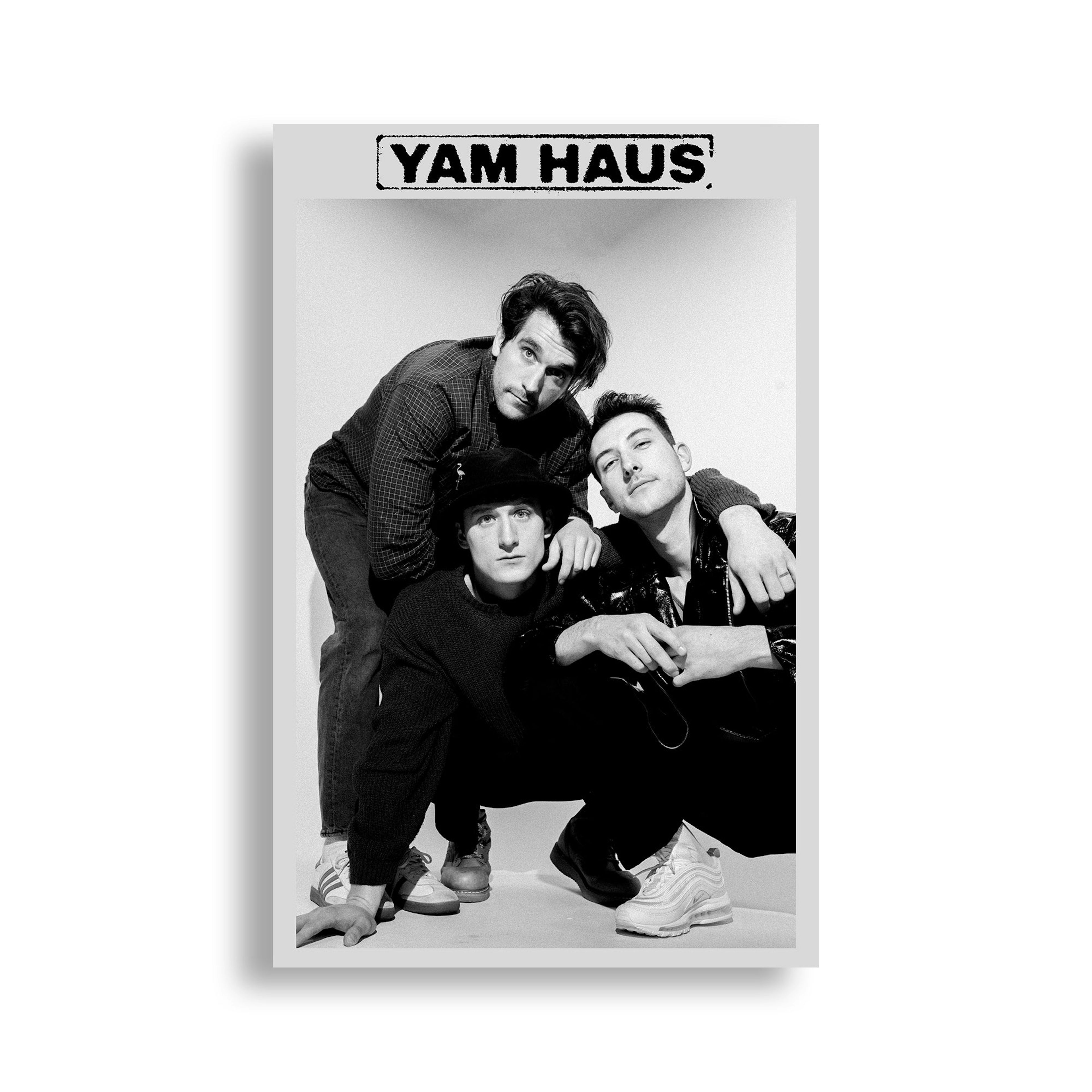 Yam Haus Autographed Band Photo Poster