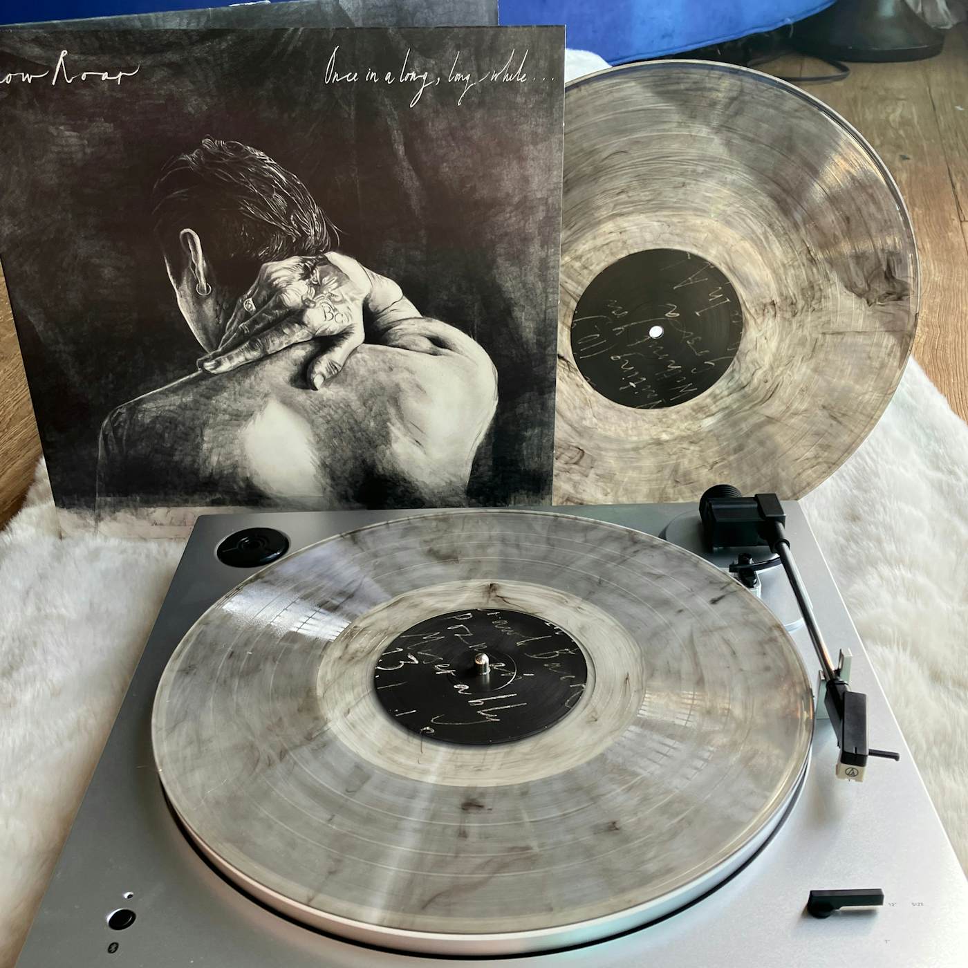 Low Roar - Once In A Long, Long While... Grey Galaxy Vinyl