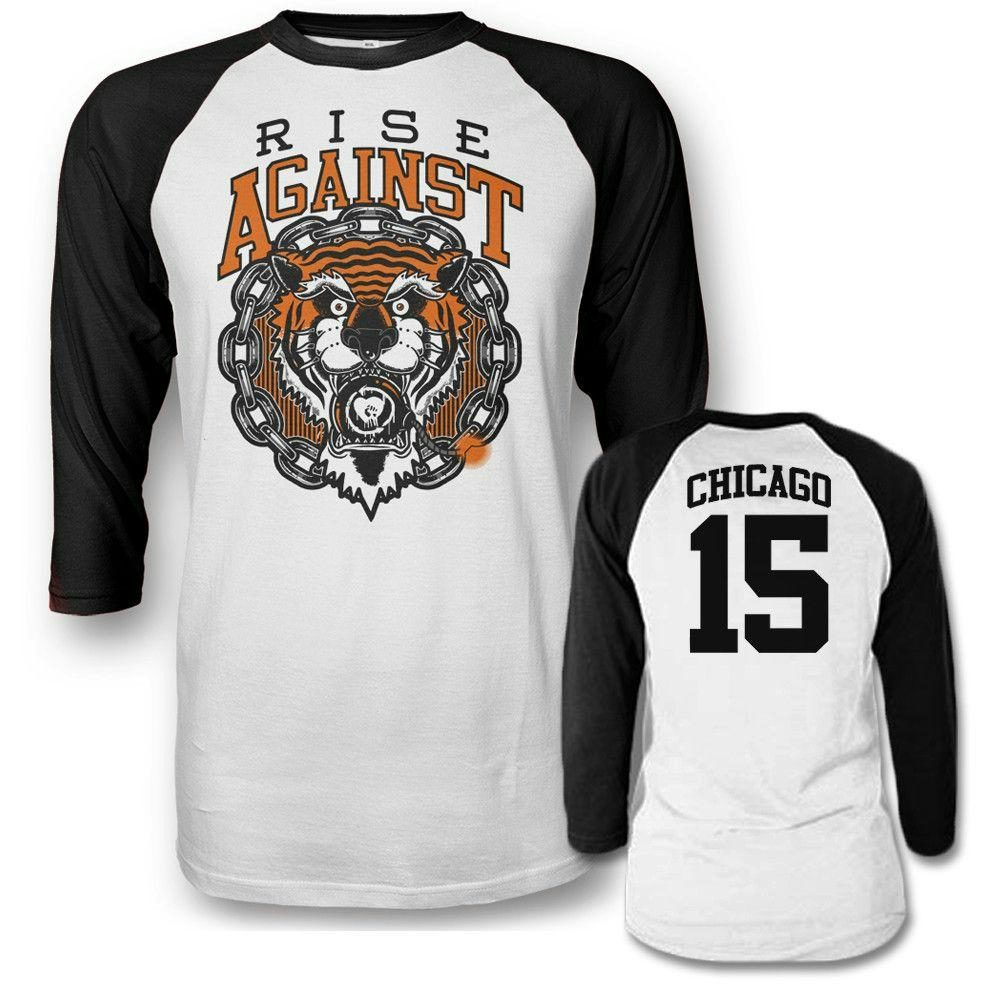 Rise Against Tiger Bomb Raglan T-shirt