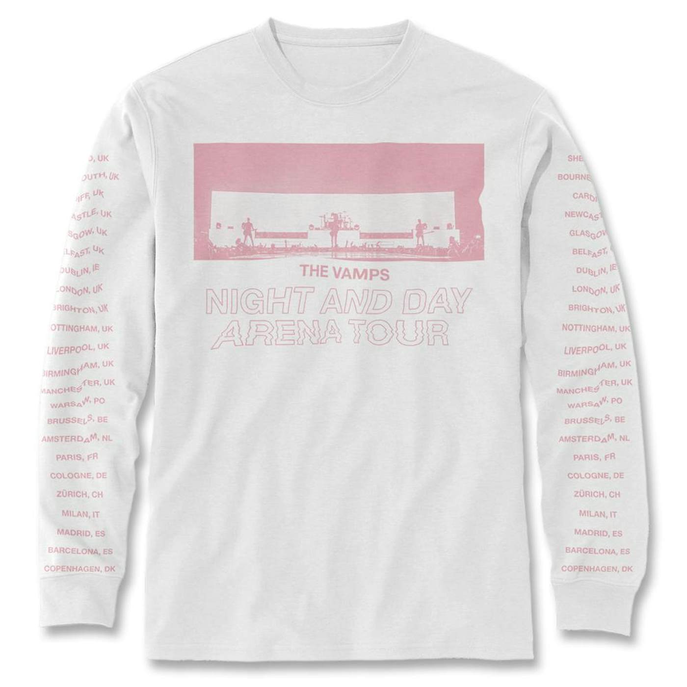 The Vamps Live Tour Long Sleeve Shirt (Pink Print)