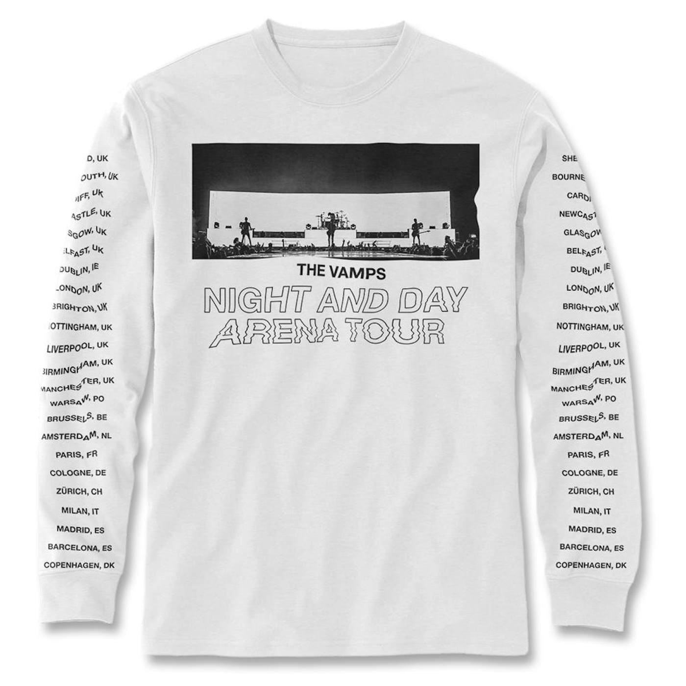 The Vamps Live Tour Long Sleeve Shirt (Black Print)