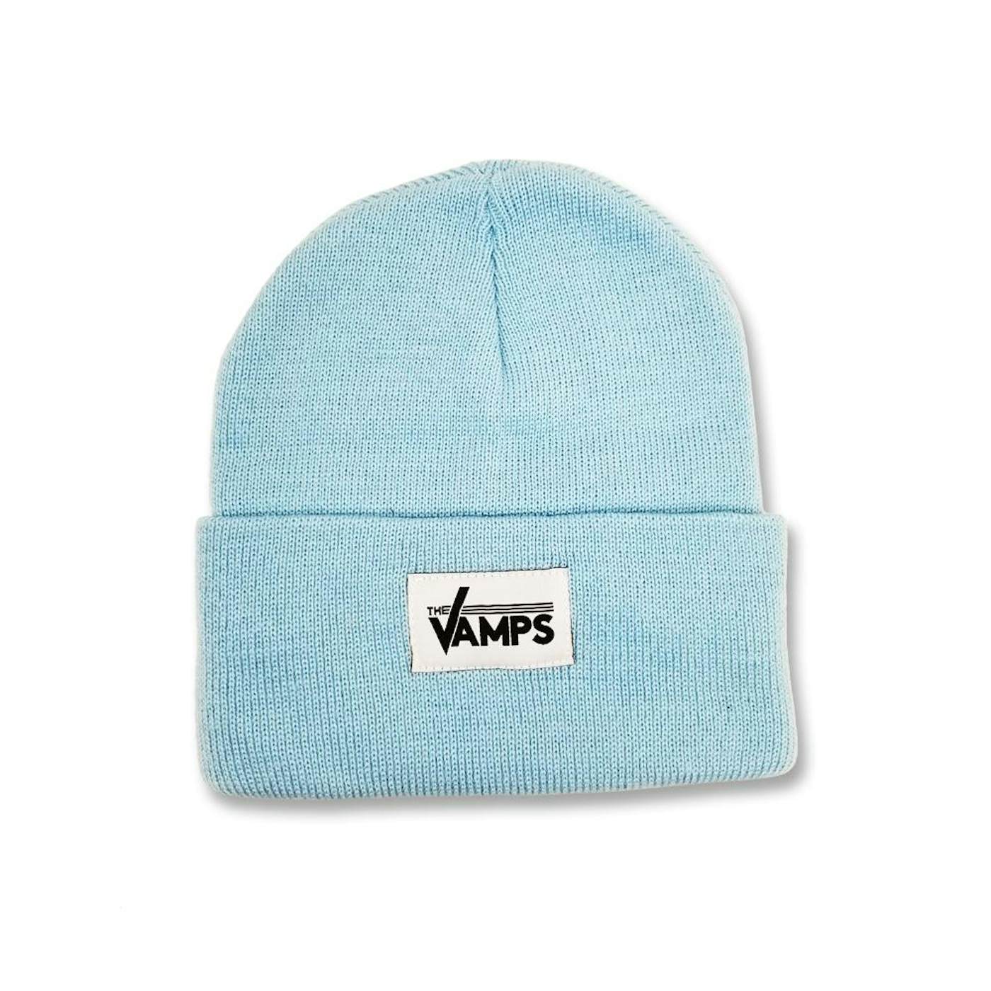 The Vamps Baby Blue Woven Label Beanie