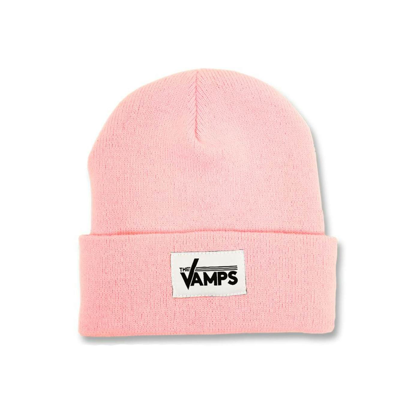 The Vamps Baby Pink Woven Label Beanie