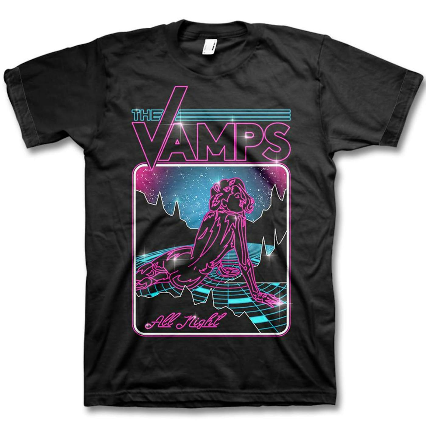 The Vamps Neon Girl Cuffed T-shirt - Men's