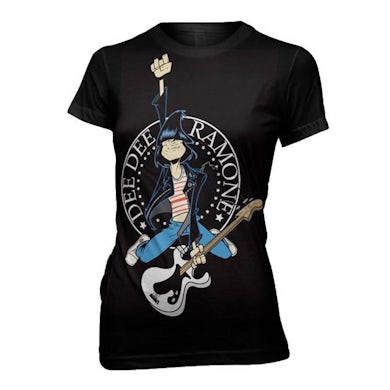 Dee Dee Ramone Hop Toon Logo Girls T-shirt