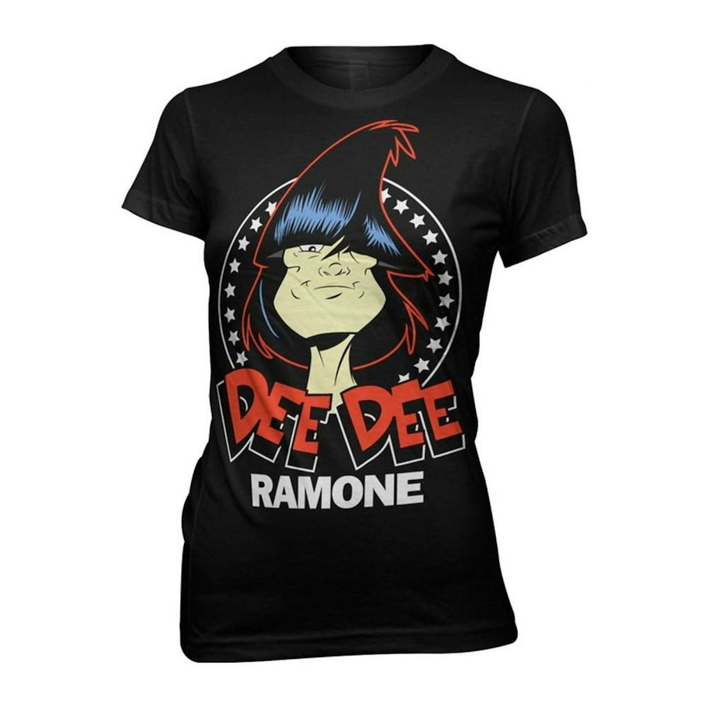 Dee Dee Ramone Toon Headshot Girls T-shirt