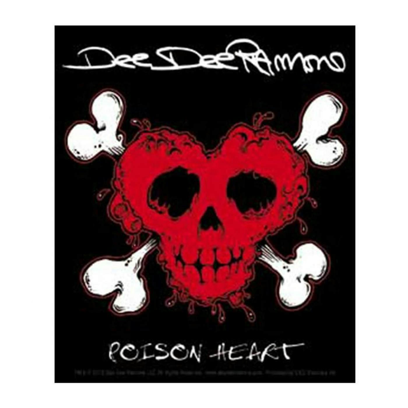 Dee Dee Ramone Poison Heart Sticker
