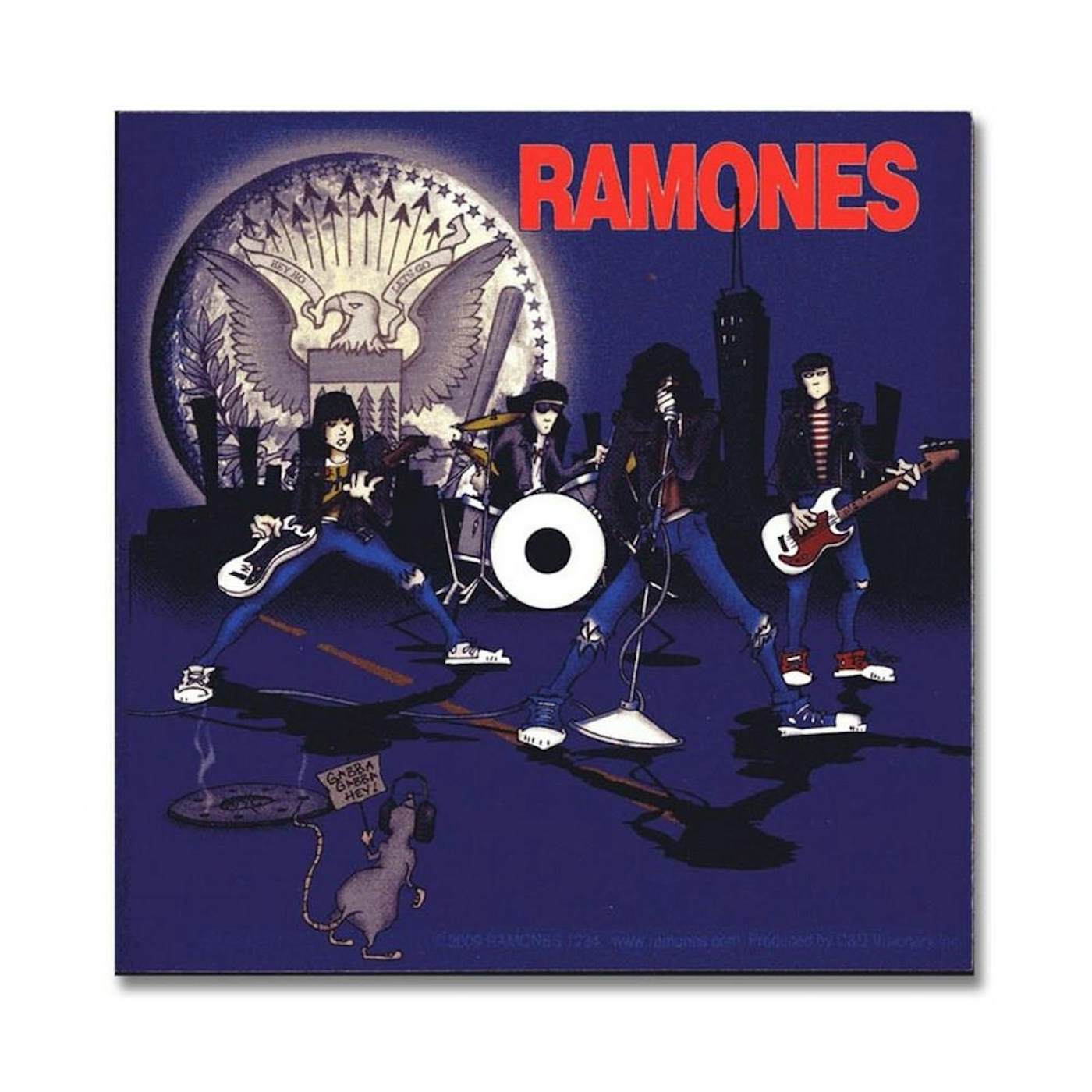 Dee Dee Ramone Ramones: Cartoon Sticker