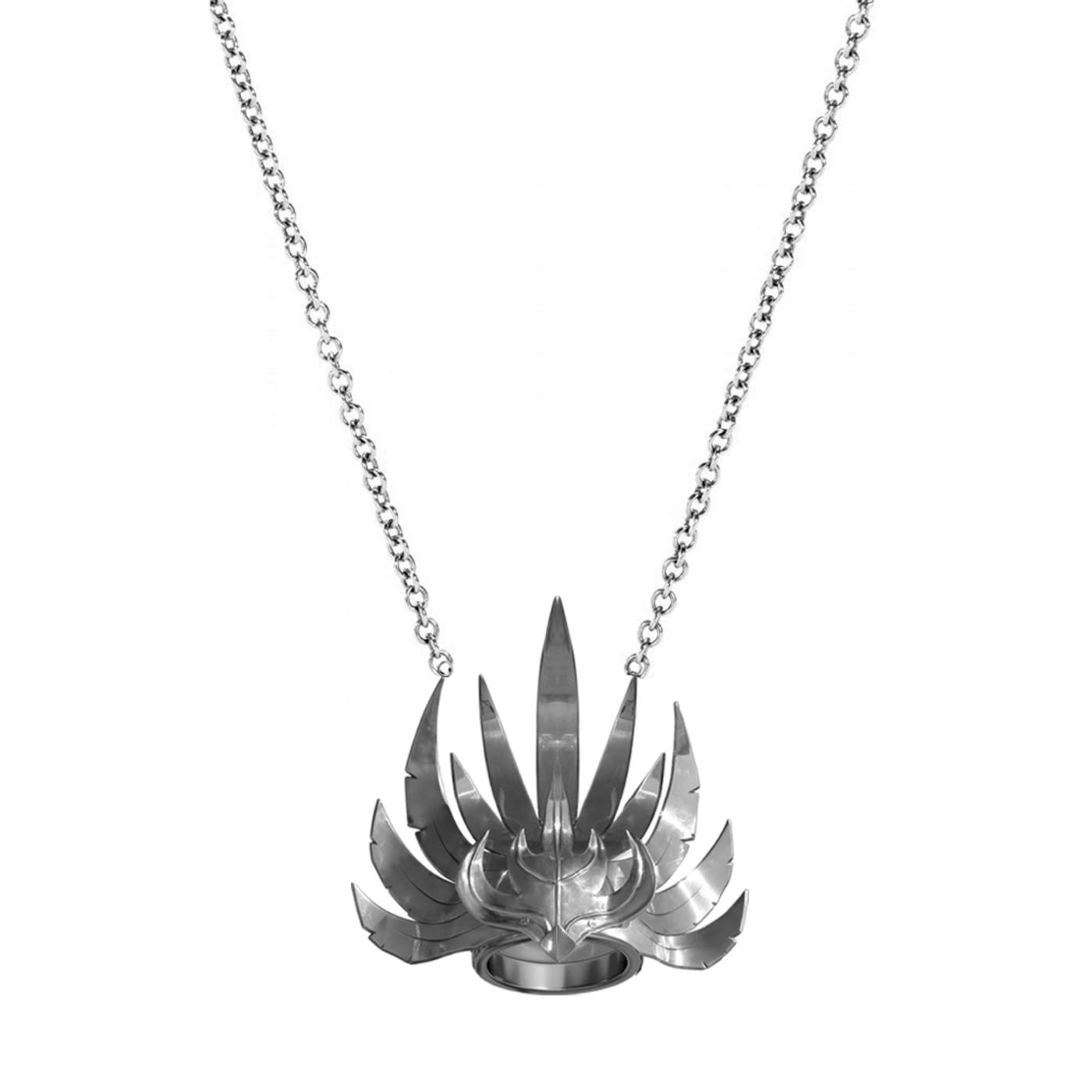 Empire of the Sun Silver Crown Necklace