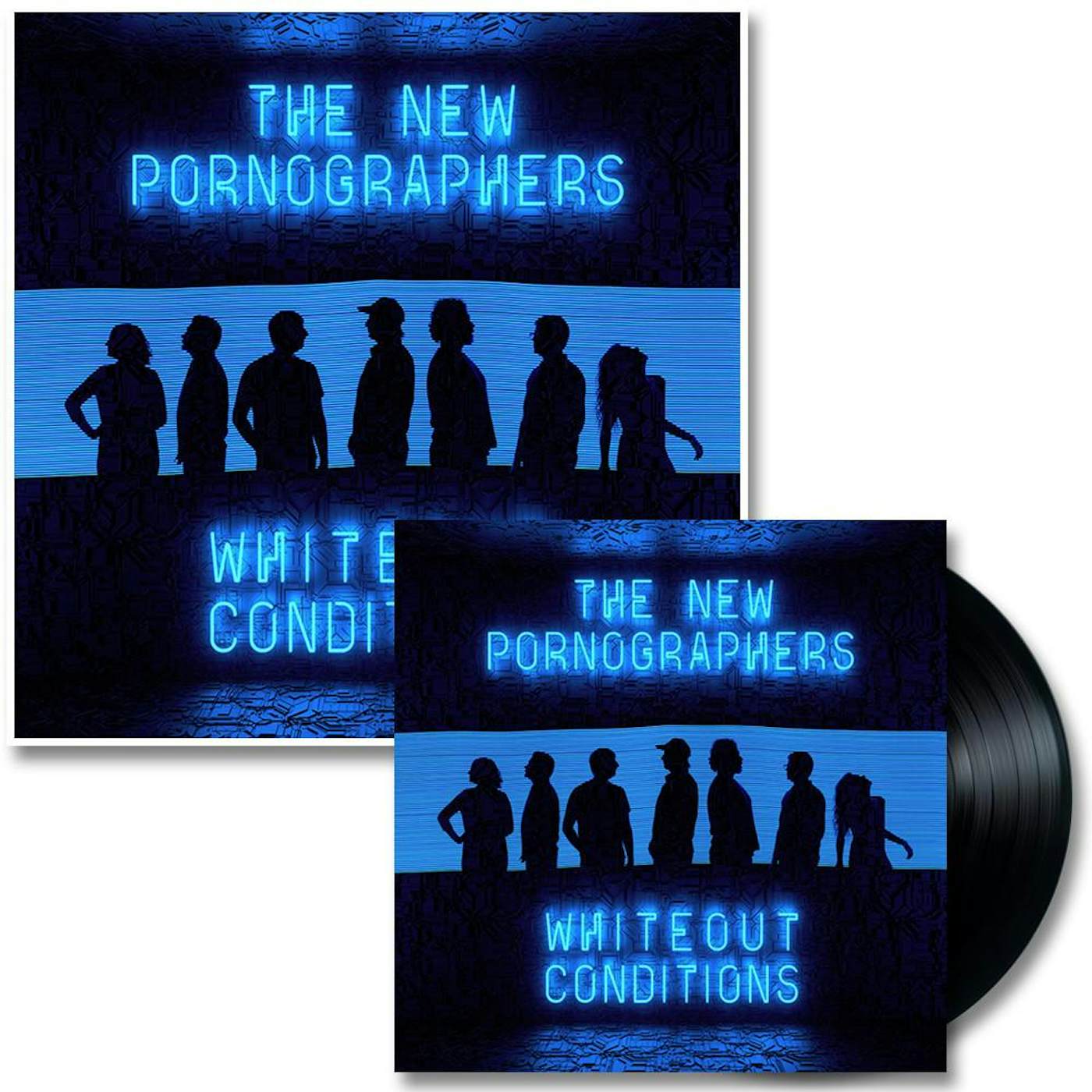 The New Pornographers Whiteout Conditions LP (Black) & Glow In The Dark Poster (Vinyl)