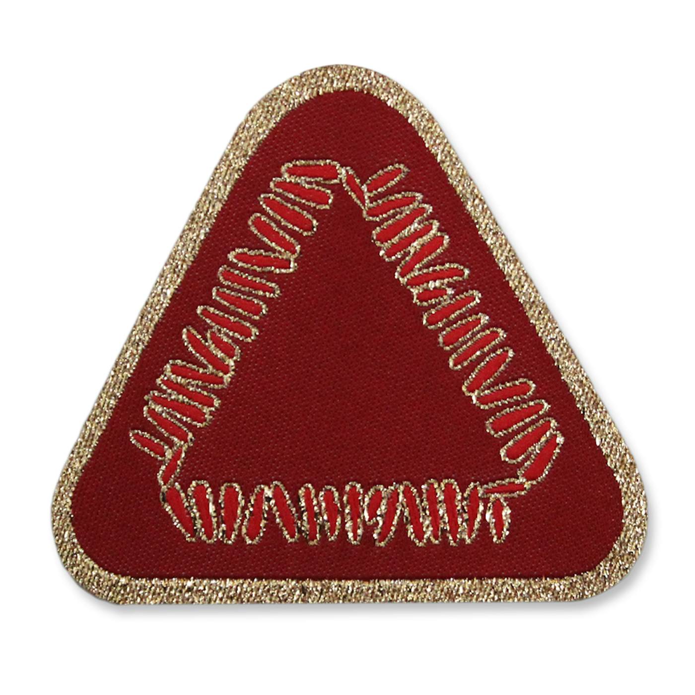 Warpaint Triangle Logo Woven Patch - Maroon