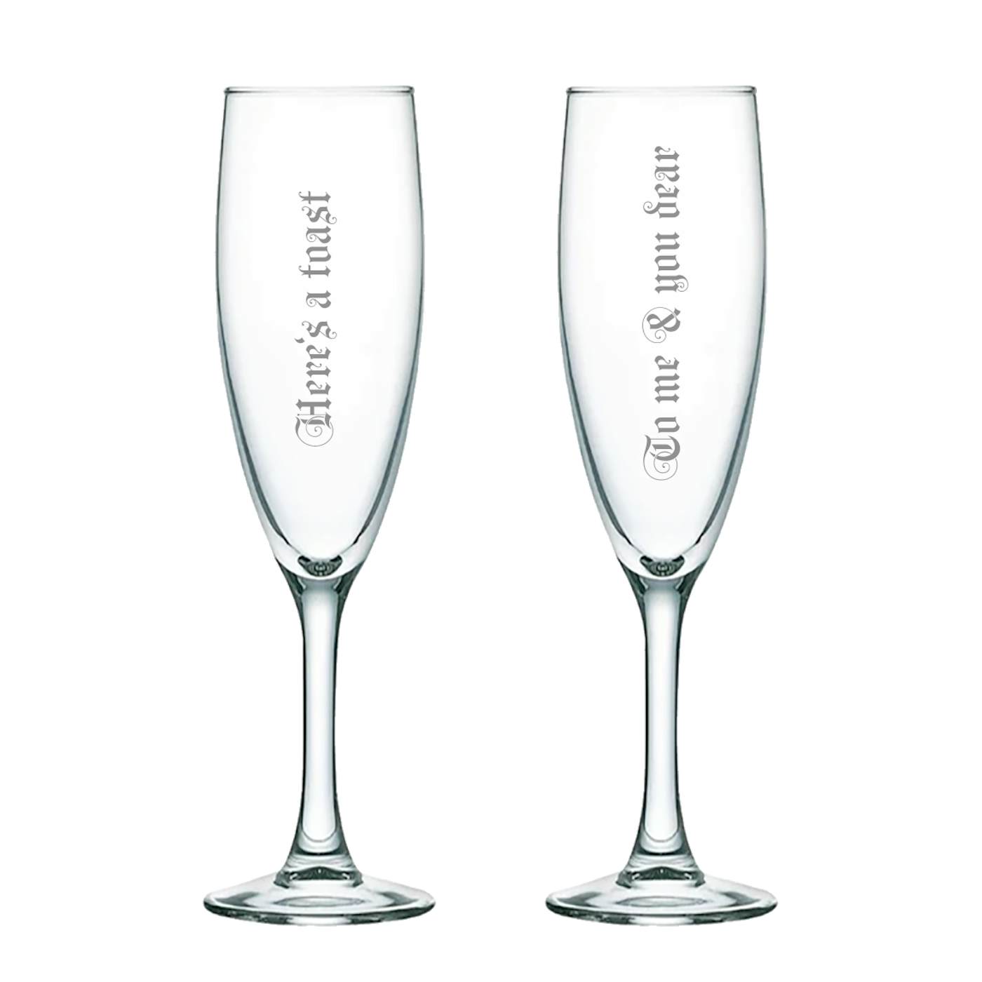 Ingrid Michaelson Here's a Toast To Me & You Dear Champagne Flutes