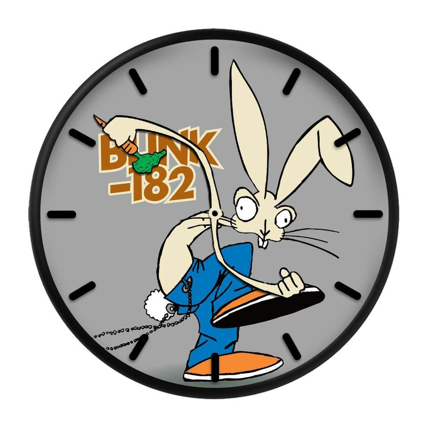 blink-182 Skankin Rabbit Grey Wall Clock