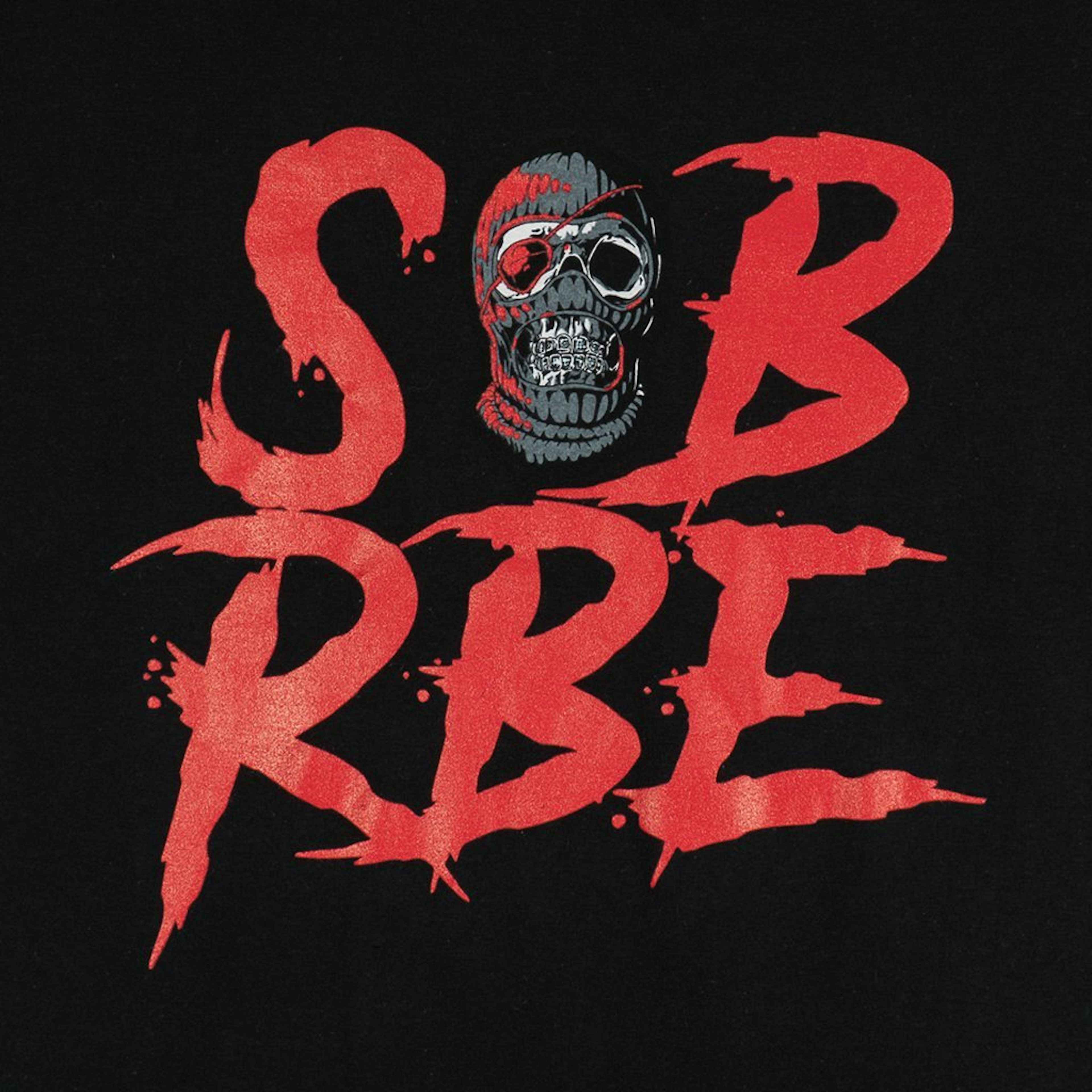 SOB X RBE SKI MASK LOGO HOODIE BLACK