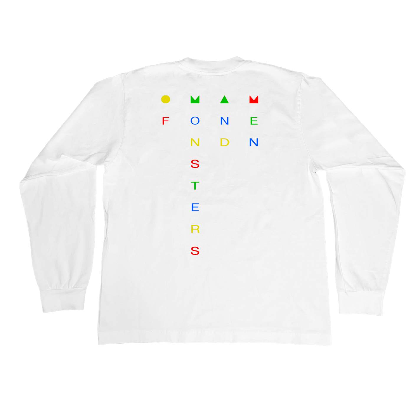 Of Monsters and Men Rainbow Logo White Long Sleeve Tee