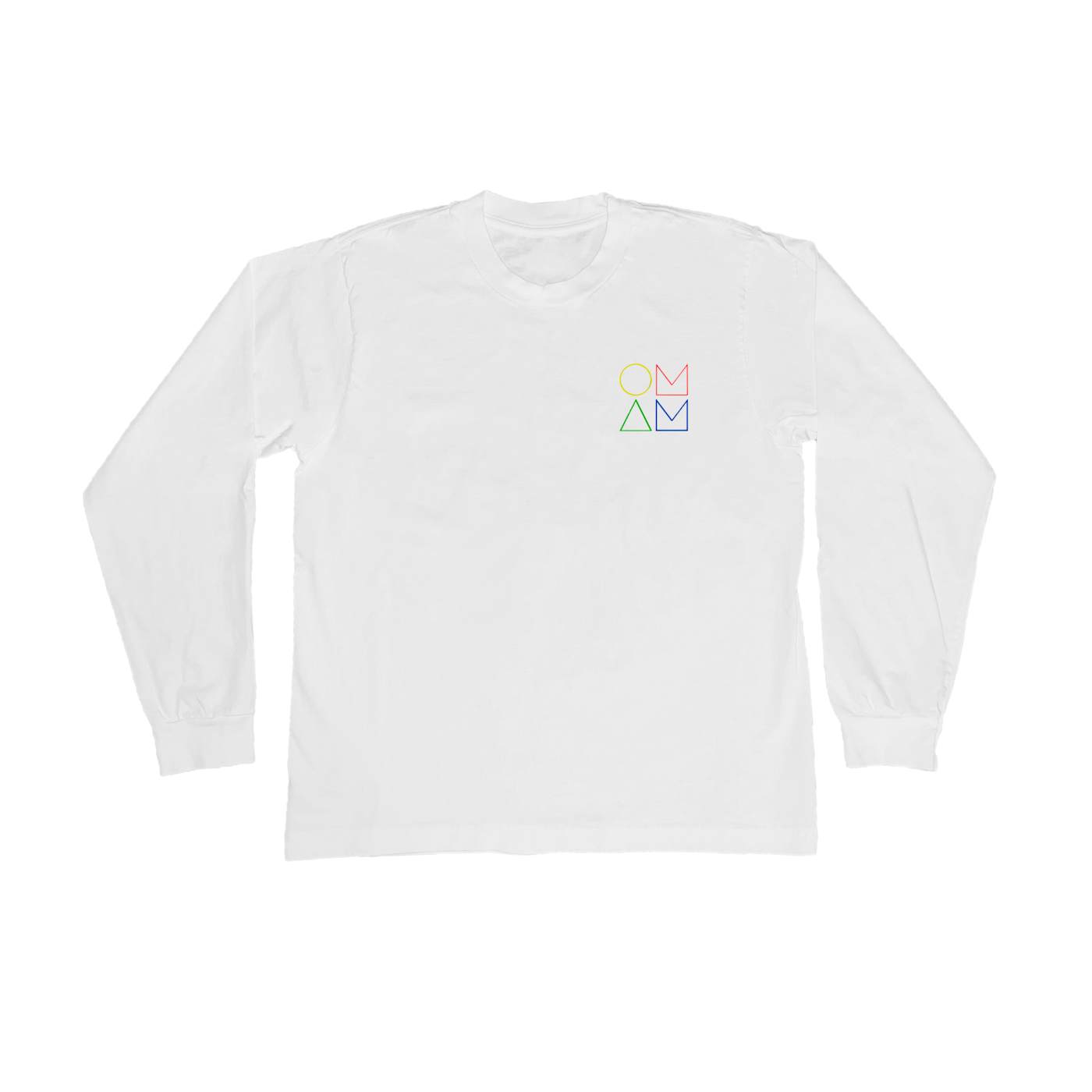 Of Monsters and Men Rainbow Logo White Long Sleeve Tee